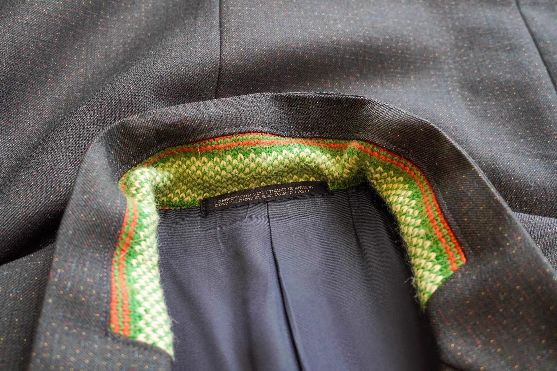 Yohji Yamamoto Yohji Yamamoto 95AW Knit Collar Jacket Color Star Size US M / EU 48-50 / 2 - 6 Thumbnail