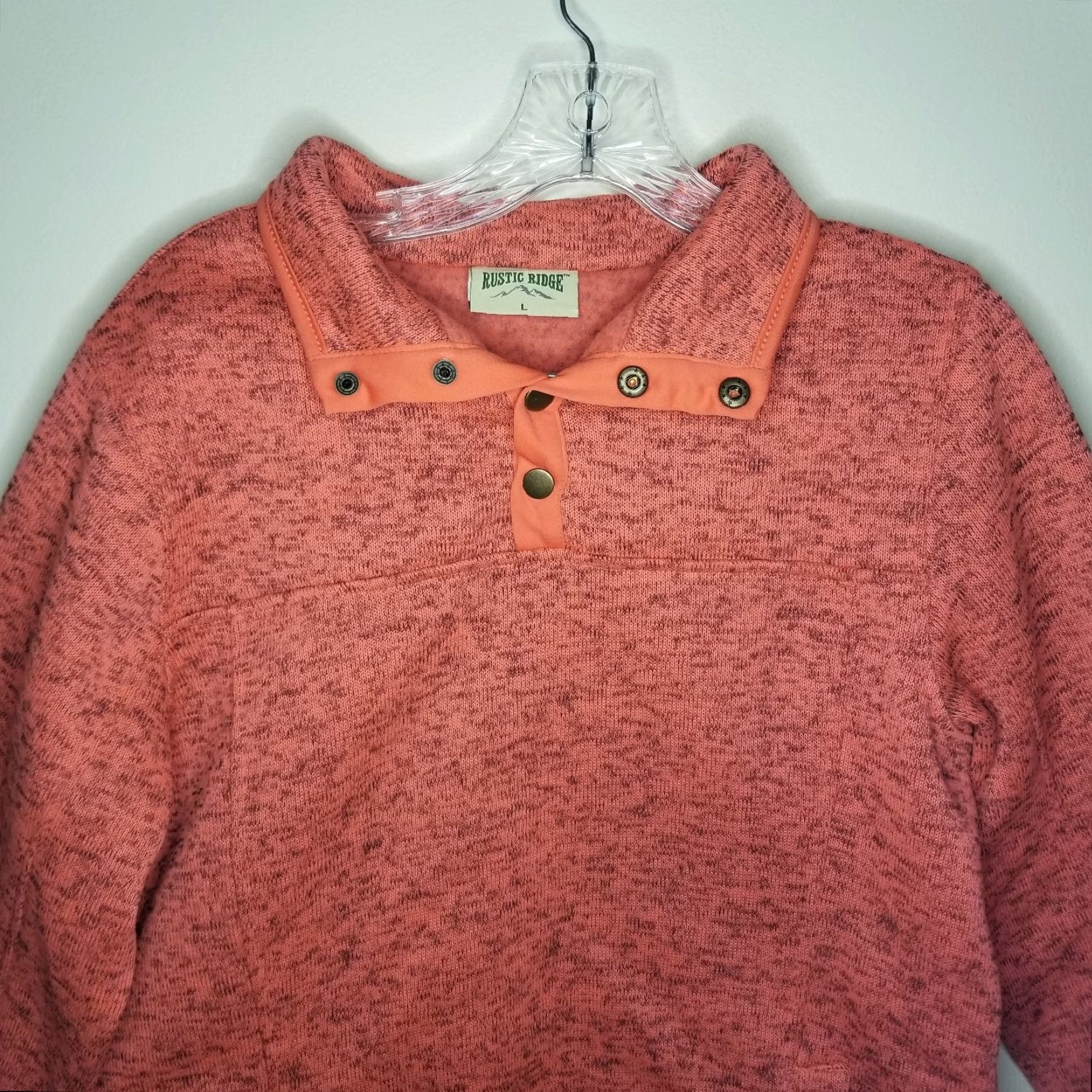 Vintage Rustic Ridge Womens Salmon Long Sleeve Pullover Sweater L Pink Size L / US 10 / IT 46 - 2 Thumbnail