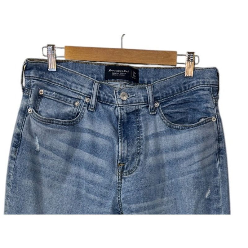 Abercrombie & Fitch Abercrombie & Fitch Jeans Men 31 Blue Straight Leg Denim Size US 31 - 2 Thumbnail