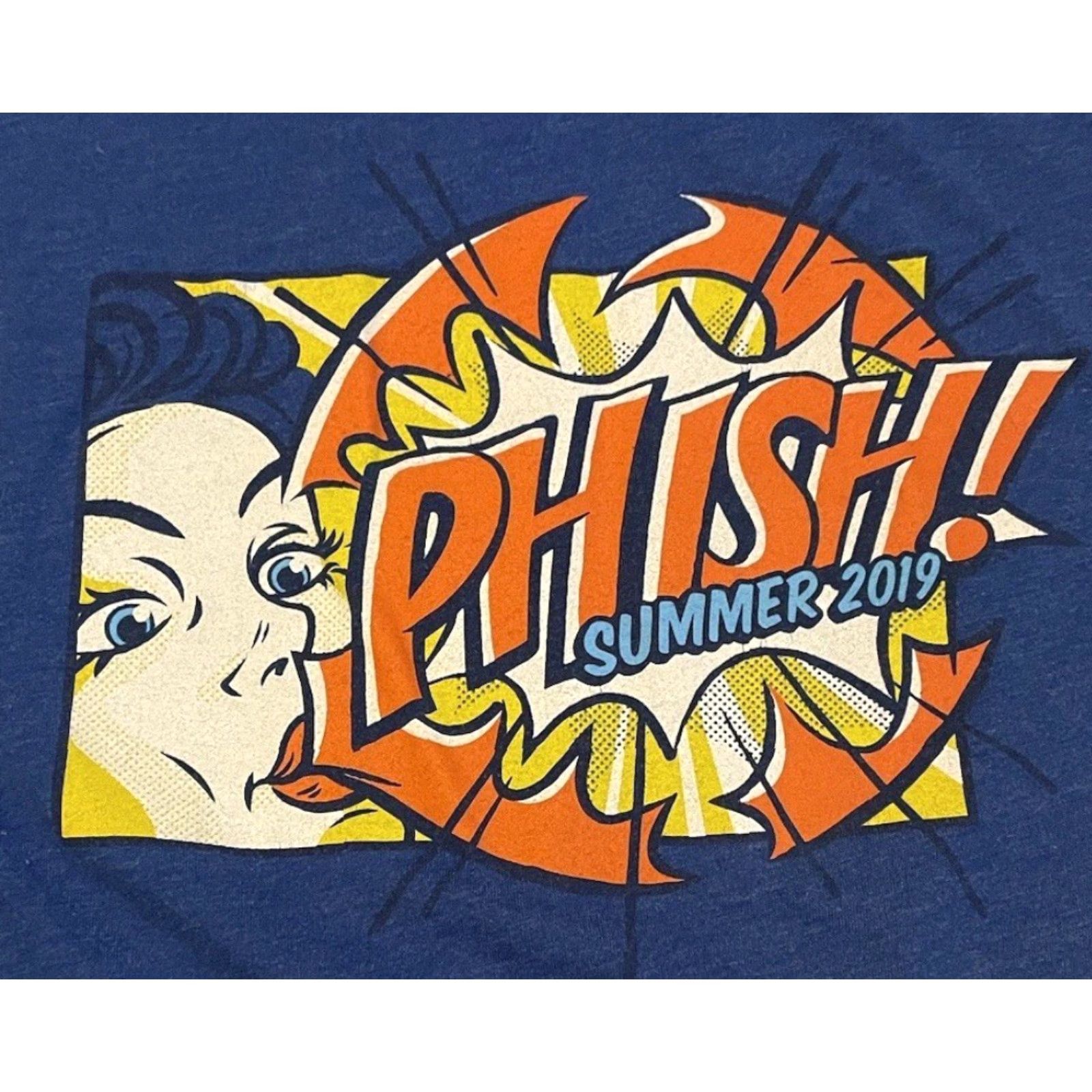 Vintage Phish 2019 Tour Shirt M Concert Graphic Tee Blues Tie Dye Jerry Garcia 60s 70s 80s 90s Hippie Woodstock Grateful Dead Concert Mens T-Shirt Size US M / EU 48-50 / 2 - 3 Thumbnail
