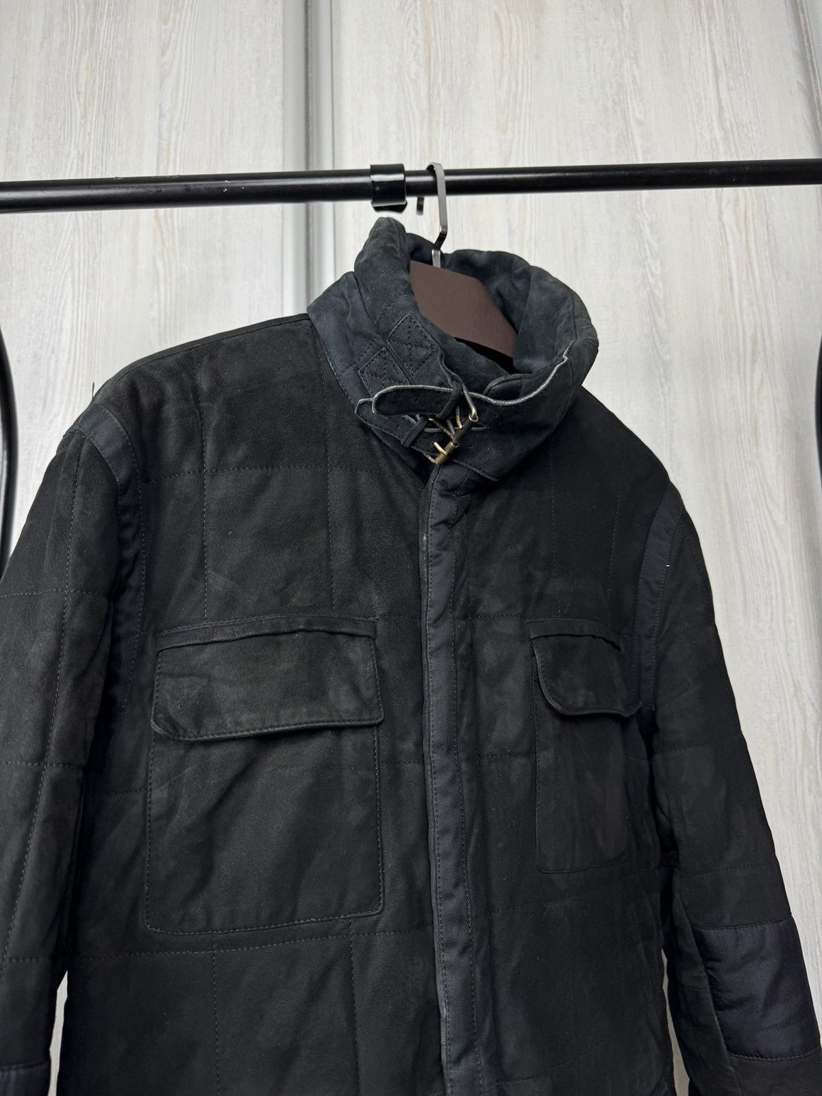 Yves Saint Laurent Yves Saint Laurent Rive Gauche leather suede biker jacket Size US L / EU 52-54 / 3 - 7 Thumbnail