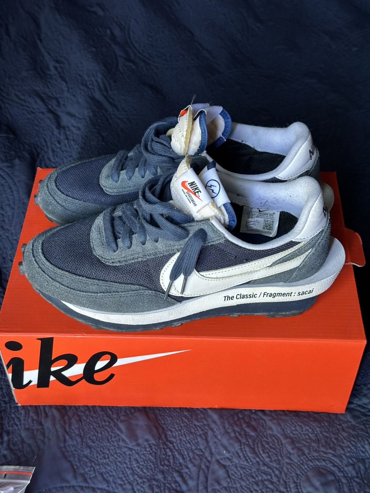 Sacai Nike LD Waffle Sacai Fragment Blue Void Size US 9 / EU 42 - 19 Thumbnail