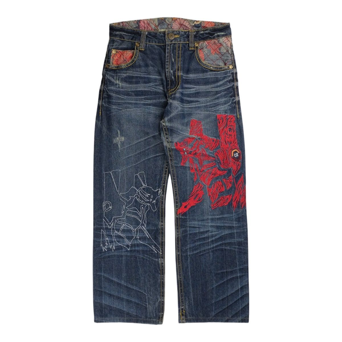 Japanese Brand Nishiki Evangelion Jeans Size US 30 / EU 46 - 1 Thumbnail