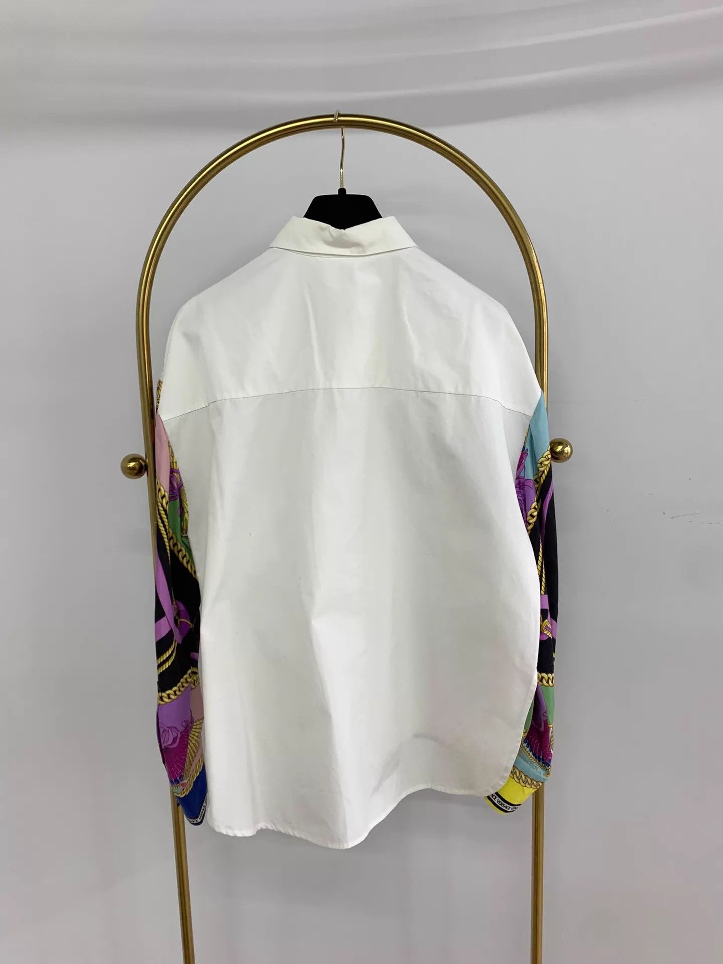 Versace Versace Printed Color-Blocked Shirt 38 New Size XS / US 0-2 / IT 36-38 - 3 Thumbnail