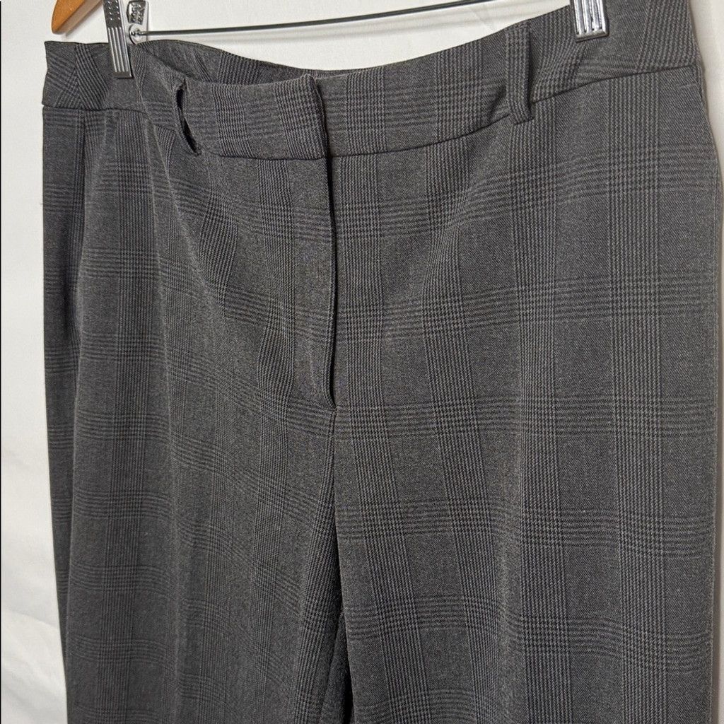Joie NWOT Joie plaid gray wide leg high rise trousers pants sz 12 Size 34" / US 12 / IT 48 - 4 Thumbnail