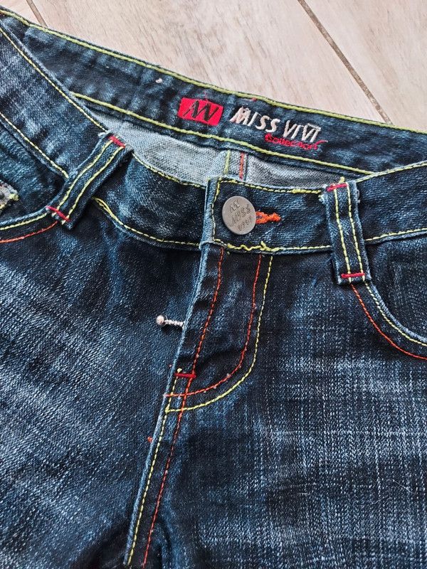 Vintage Miss Vivi vintage low waist jeans 27 Size 27" / US 4 / IT 40 - 4 Thumbnail