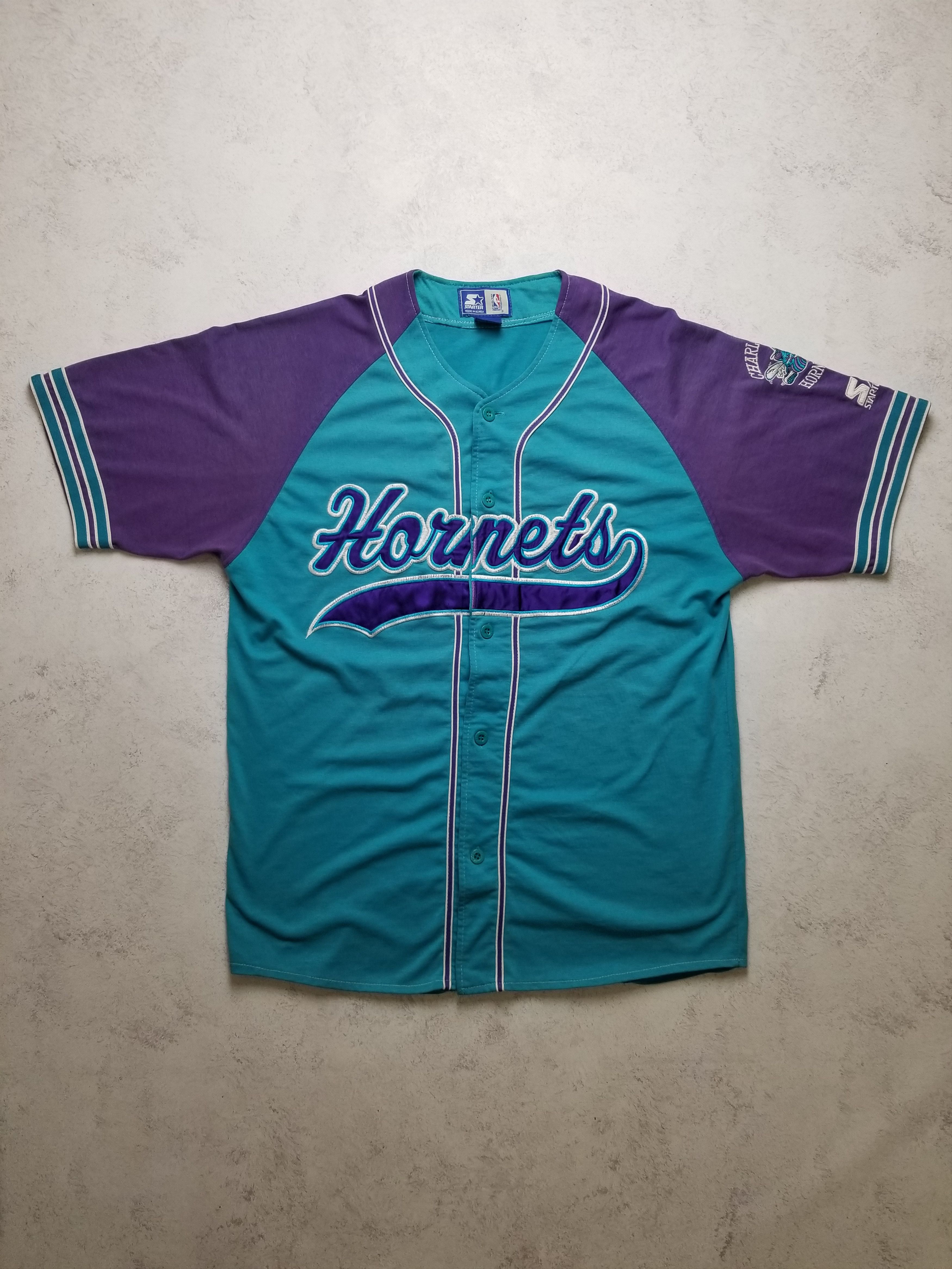 Starter VTG Starter Charlotte Hornets 90s Retro Basketball Jersey Size US L / EU 52-54 / 3 - 3 Thumbnail