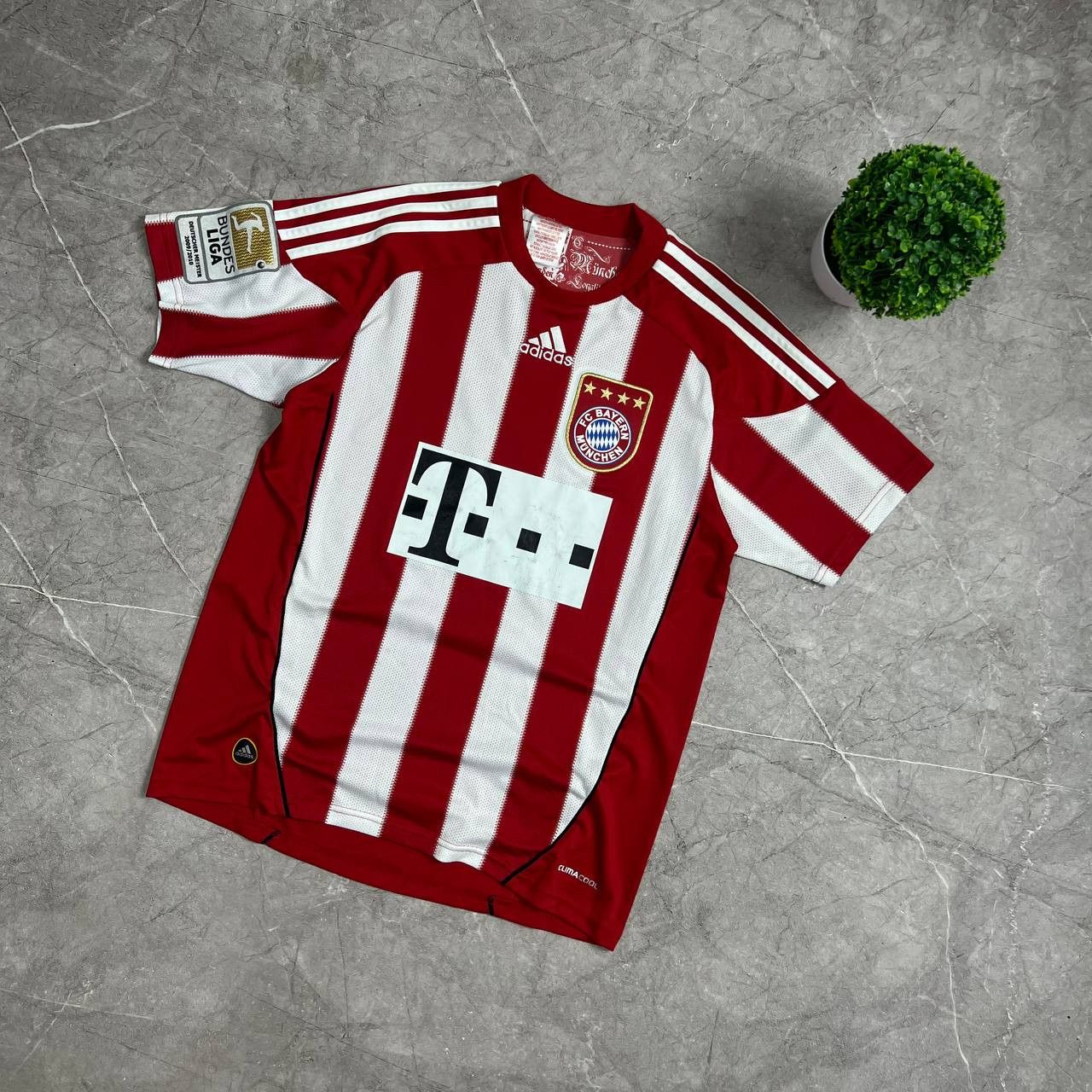 Adidas Adidas Bayern Munchen #Maxi 2009/2010 Y2K Football T-Shirt Size US XS / EU 42 / 0 - 12 Thumbnail