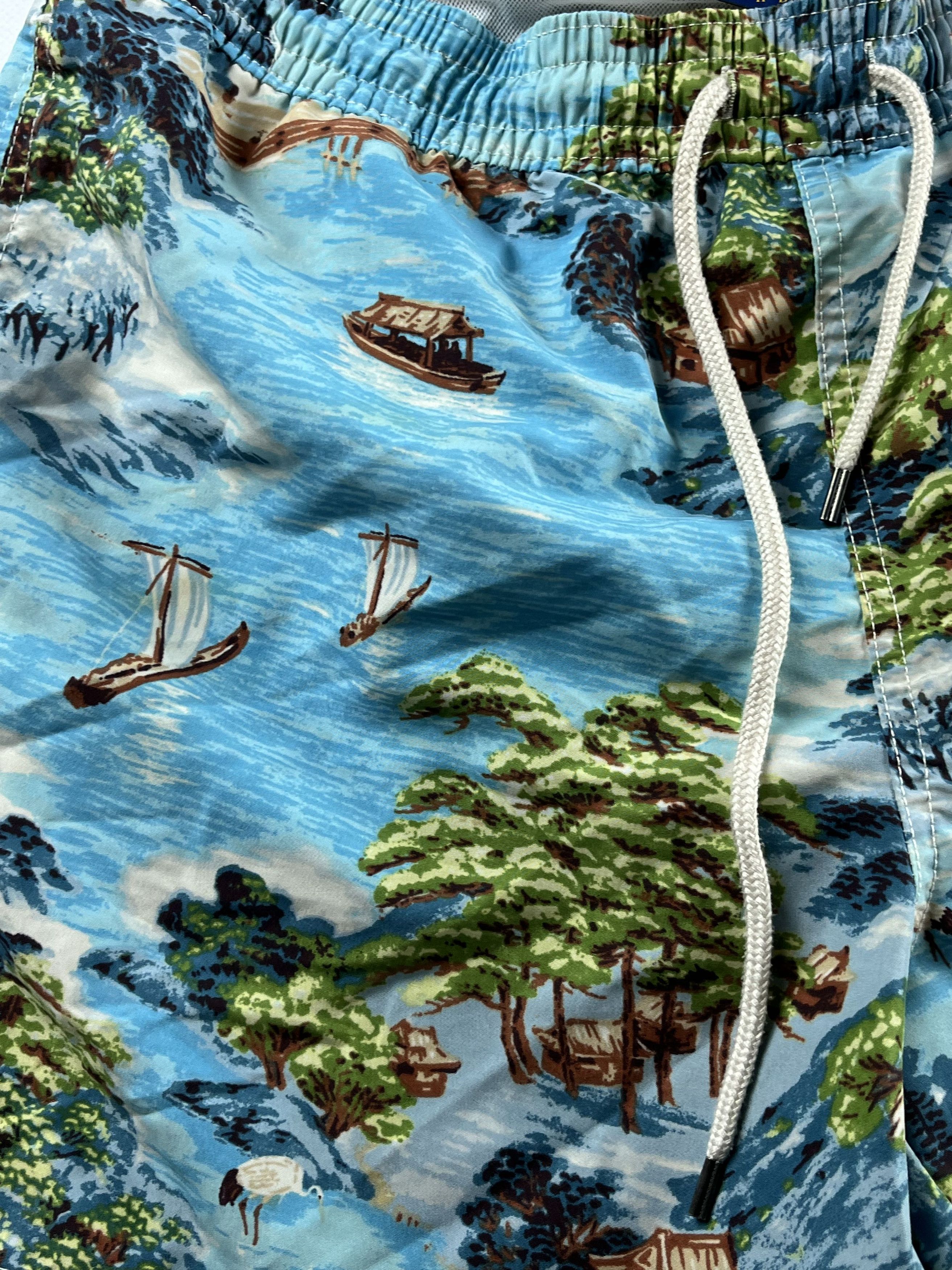 Polo Ralph Lauren × Ralph Lauren × Vintage Polo Ralph Lauren Swim Trunks Size US L / EU 52-54 / 3 - 4 Thumbnail