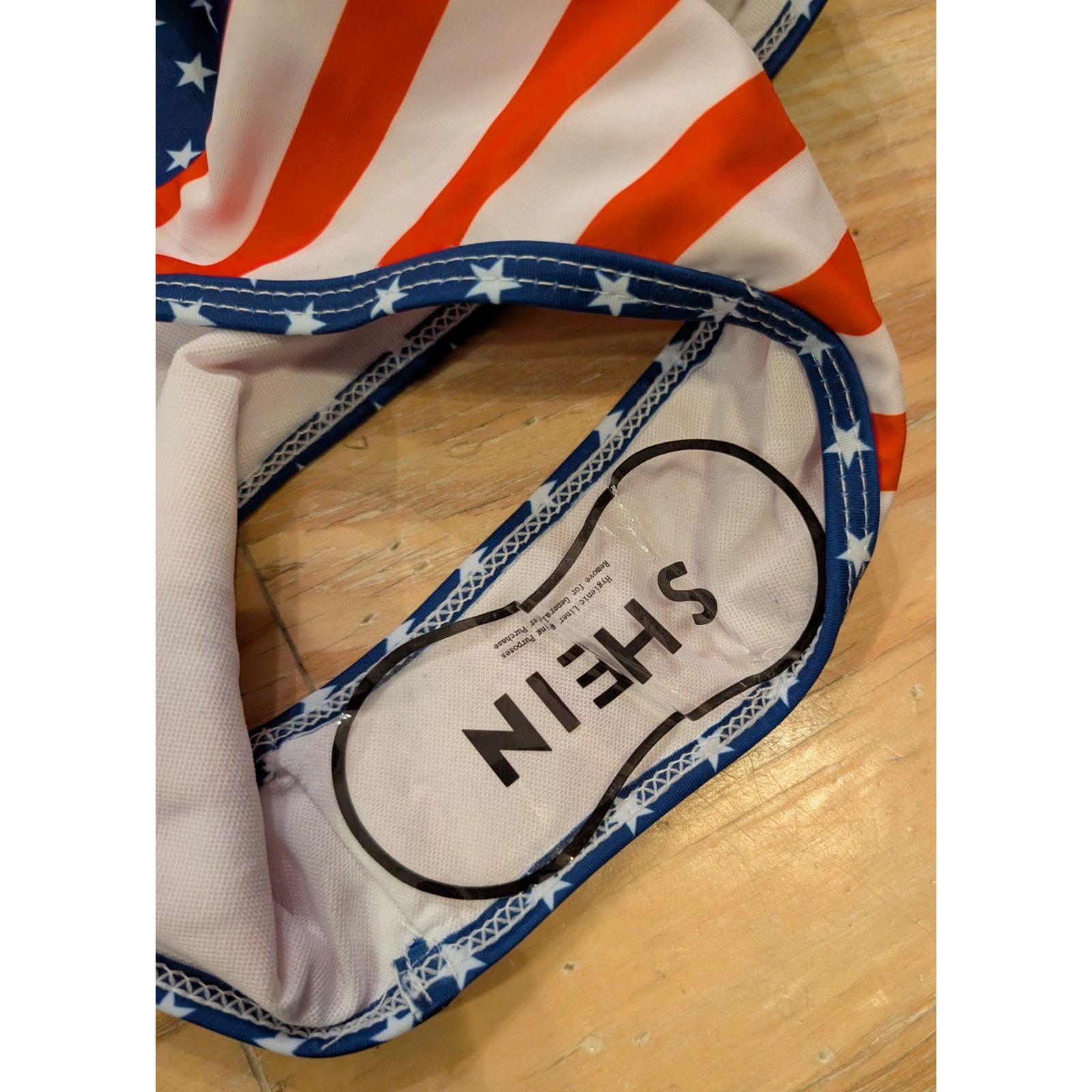 Shein Wm's NIP Shein Am Flag Bikini Size SM Sheer Coverup Girls LG Size ONE SIZE - 4 Thumbnail