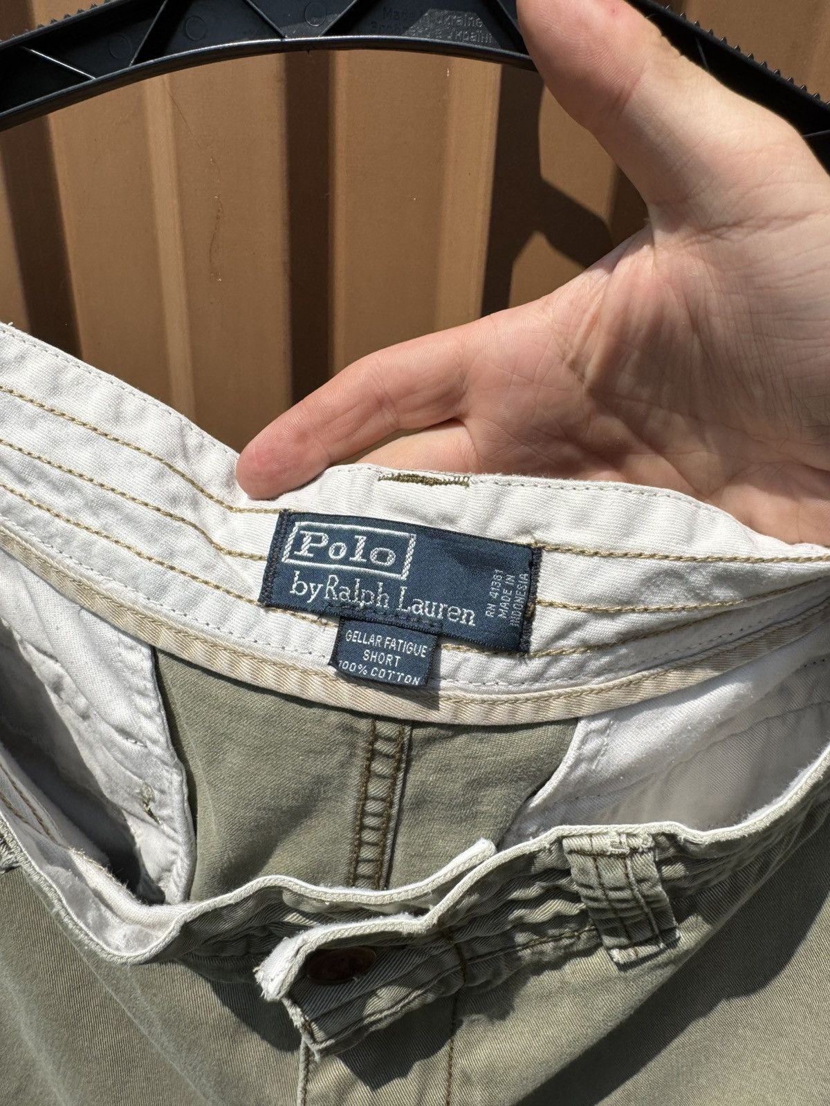 Vintage Vintage Polo Ralph Lauren Cargo Y2k Shorts Size US 33 - 6 Thumbnail