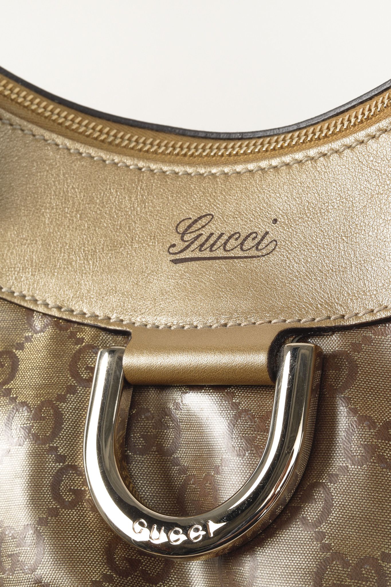 Gucci Gucci 2000s Style Metallic GG Crystal Abbey D-Ring Bag Size ONE SIZE - 8 Thumbnail