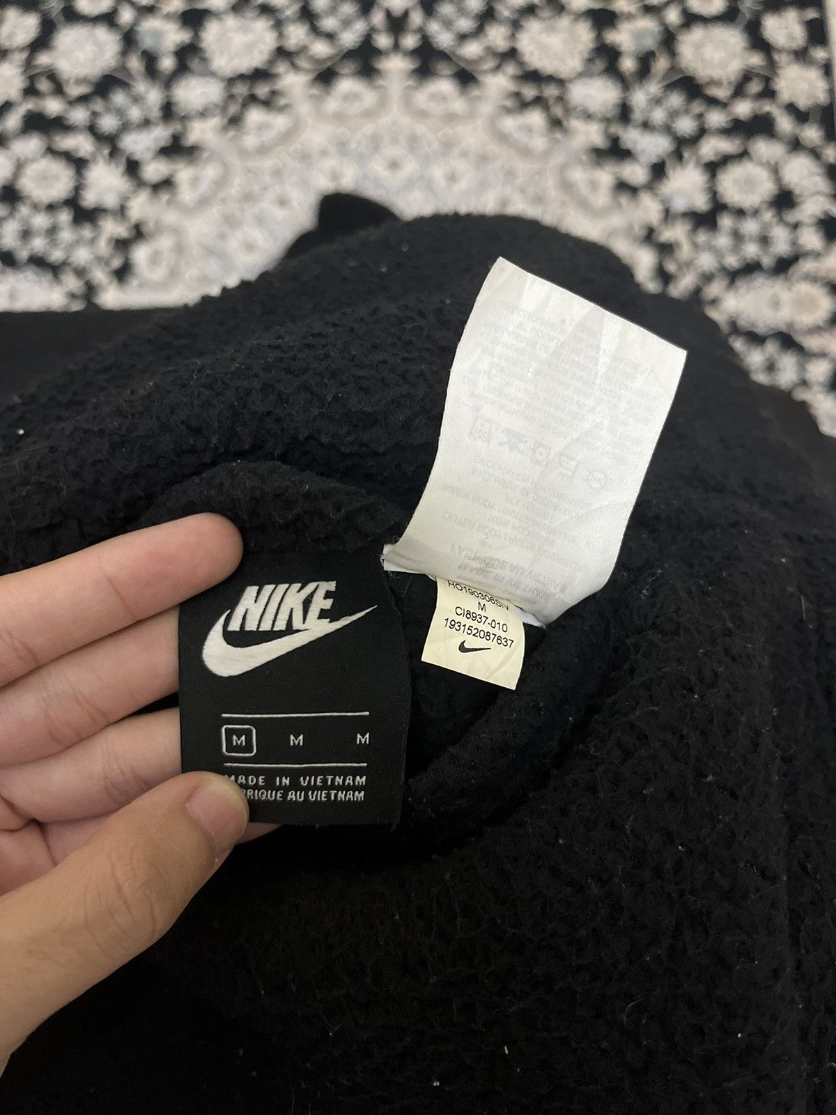 Nike Nike Big Swoosh Reversible Jacket Fleece Sherpa Black M Size US L / EU 52-54 / 3 - 3 Thumbnail