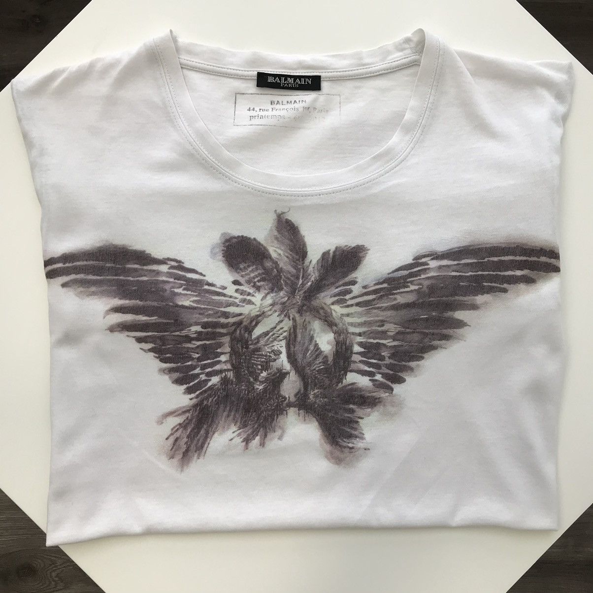 Balmain SS12 ‘Dance of the Phoenixes’ T Shirt Size US S / EU 44-46 / 1 - 3 Thumbnail
