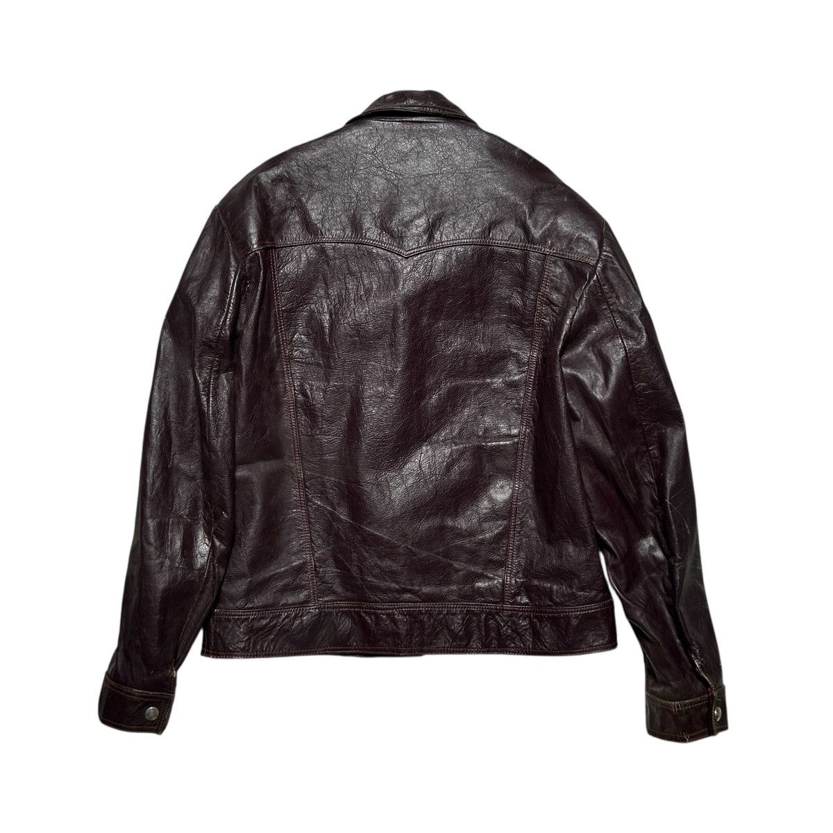 Vintage Vintage Leather Bomber Jacket Size US M / EU 48-50 / 2 - 2 Thumbnail