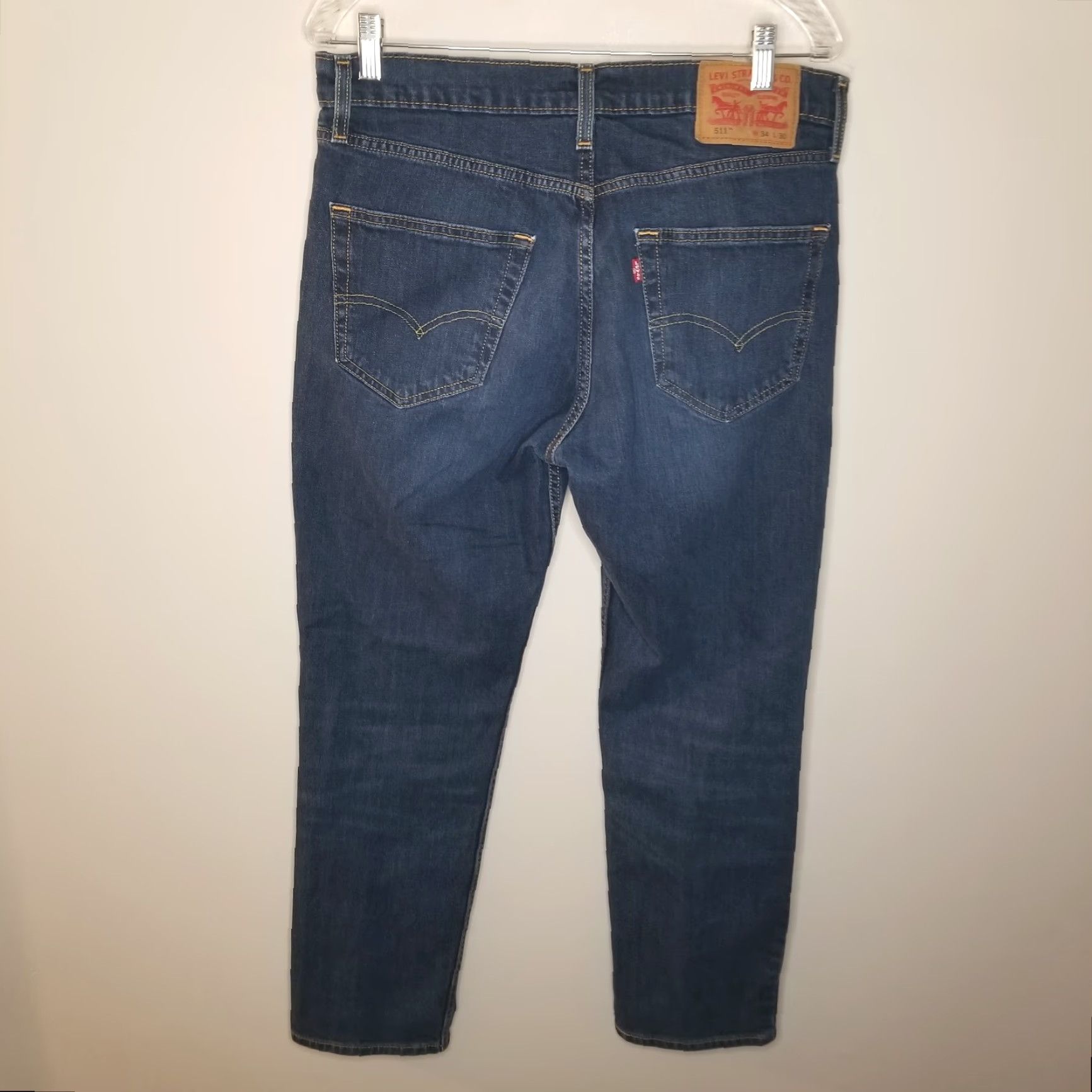 Levi's LEVI'S Jeans 511 Men Straight Blue Size 34x30 Adult Regular Inseam 30 Bodywear Clothing Mens Size US 34 / EU 50 - 5 Thumbnail