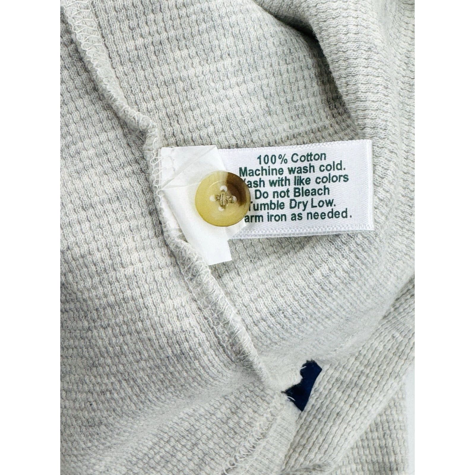 Vintage CRIQUET Pullover Henley Thermal Knit Sweater Mens 2XL Light Gray NFL? No, CQ37 Size US XXL / EU 58 / 5 - 6 Thumbnail