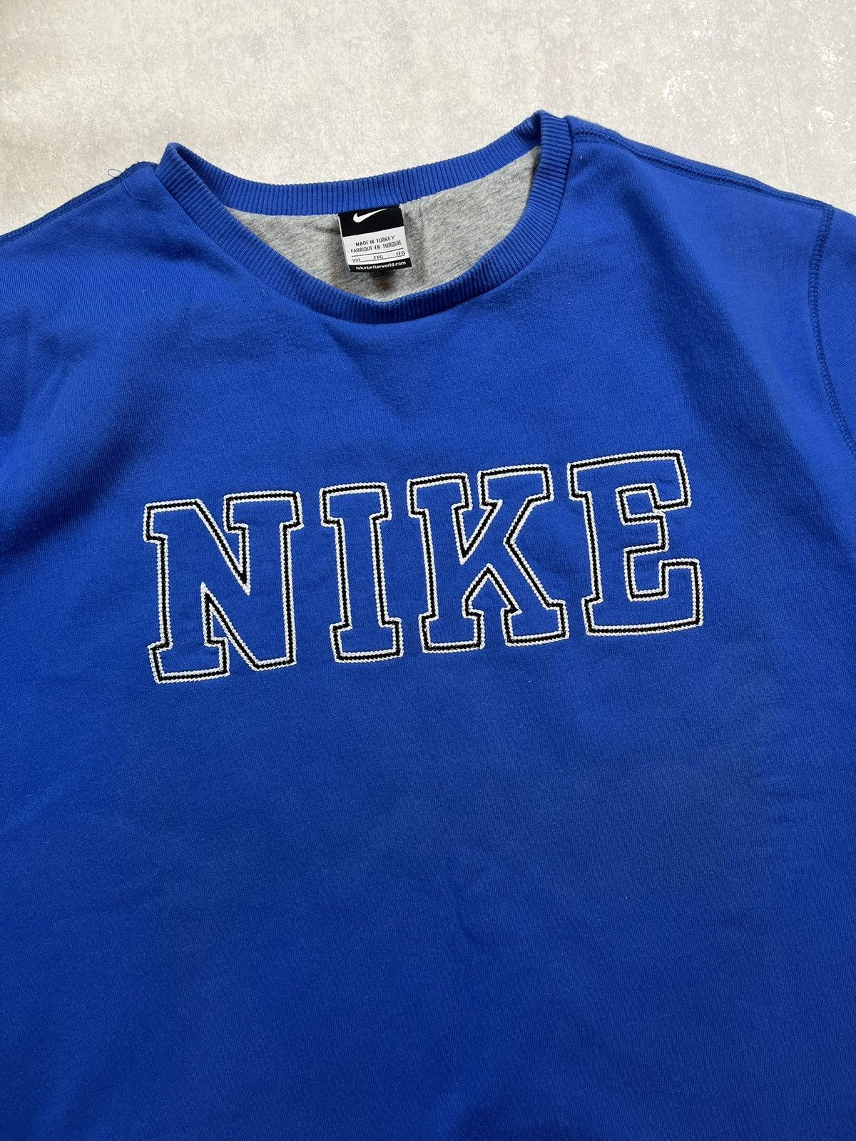 Nike × Vintage 00s Nike Spellout Embroidered Logo Vintage Y2K Sweatshirt Size US XXL / EU 58 / 5 - 2 Thumbnail