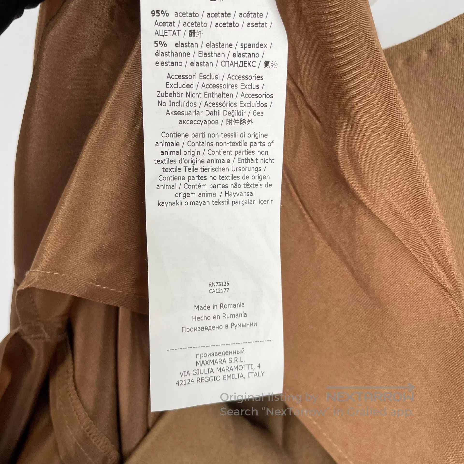 Max Mara Max Mara Brown Wool Dress Size 34| Size XXS / US 00 / IT 34 - 7 Thumbnail