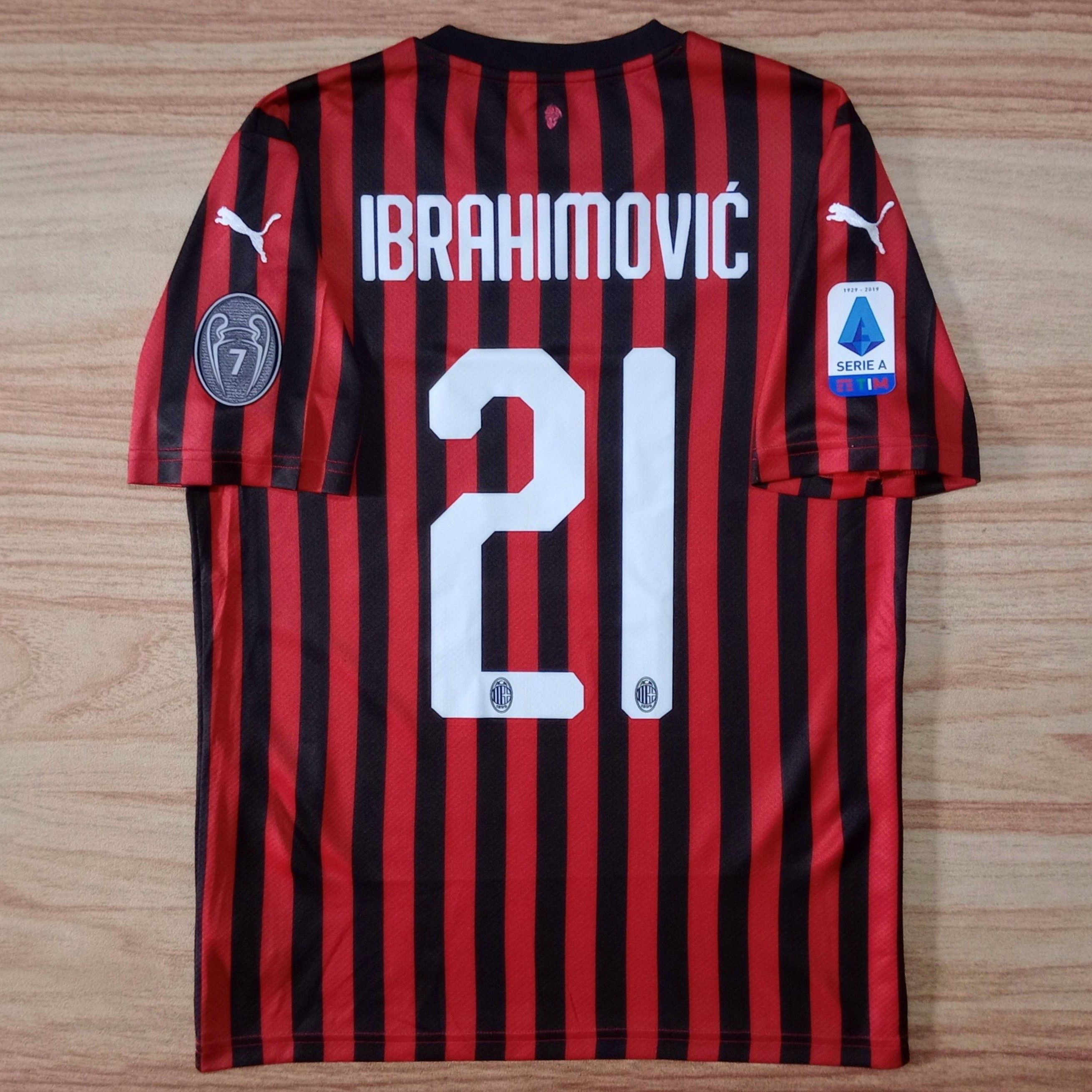Puma AC Milan 2019-2020 Home Jersey Zlatan Ibrahimovic 21 Size US S / EU 44-46 / 1 - 2 Thumbnail