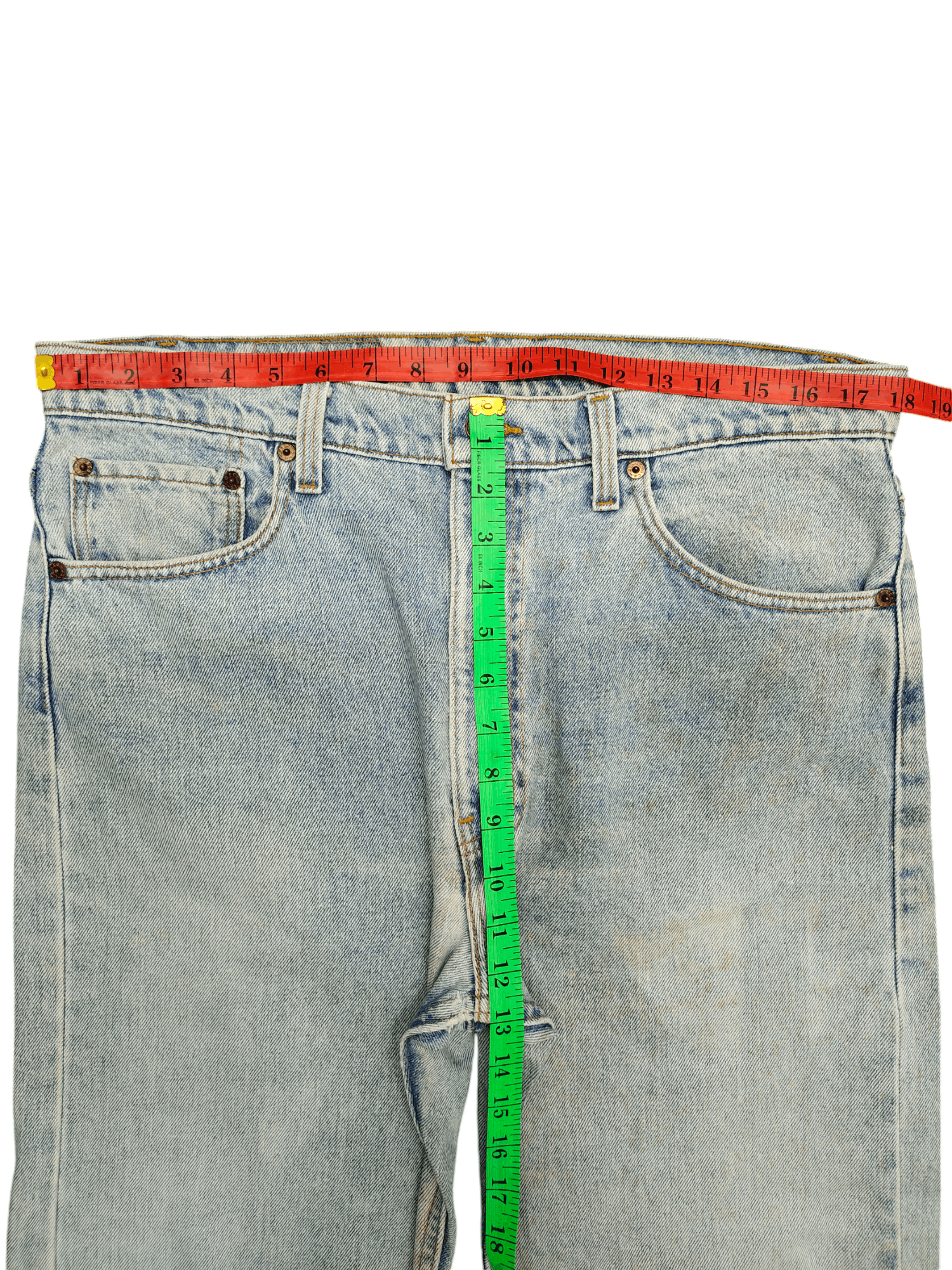 Levi's Vintage Clothing Vintage 90s Levi's 550 Sand Light Wash Faded Denim Jeans Size US 36 / EU 52 - 8 Thumbnail