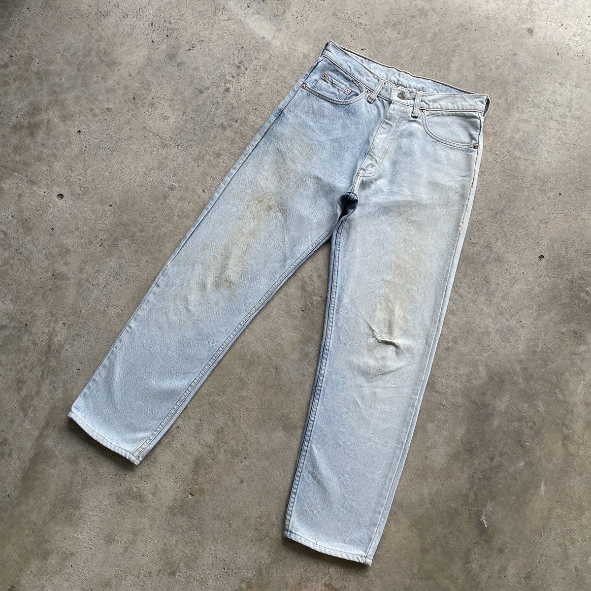 Levi's Vintage Clothing W29 Vintage Levi’s LightWash Jeans Mud Denim Faded Pants Size US 29 - 2 Thumbnail
