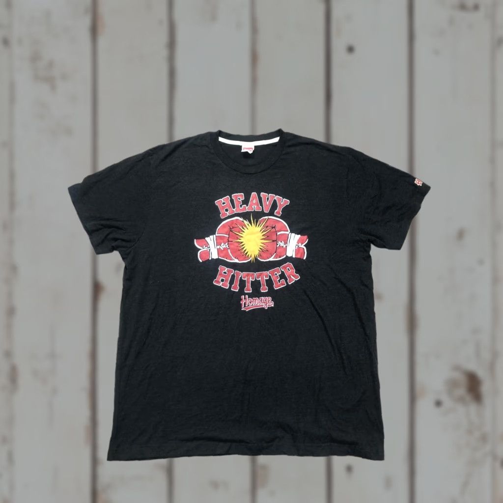 Vintage Homage Heavy Hitter Shirt Mens 2XL Gray Boxing Gloves Graphic Tee Soft Crewneck Size US XXL / EU 58 / 5 - 1 Thumbnail