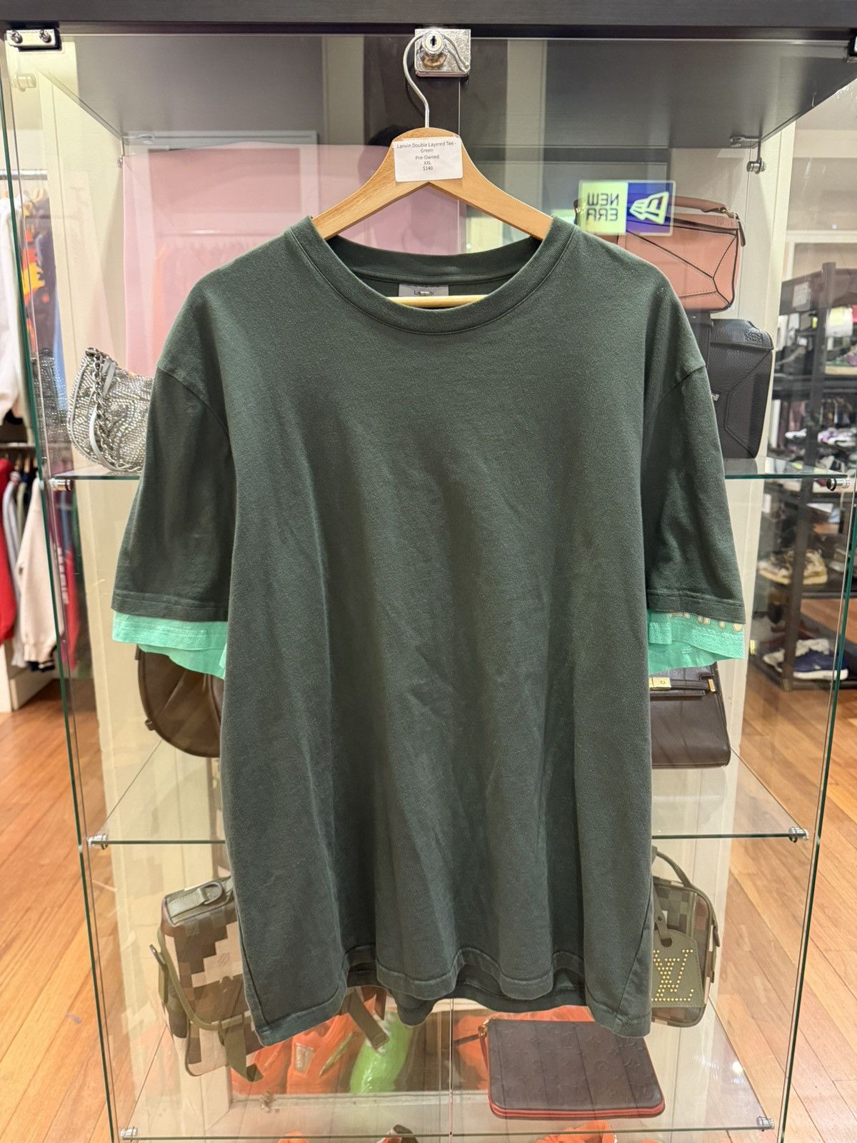 Lanvin Lanvin Double Layered Tee - Green Size US XXL / EU 58 / 5 - 1 Thumbnail