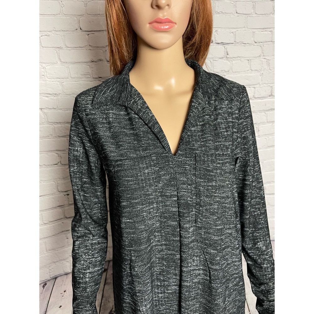 Mango NWT New Mango V-Neck Collared Long Sleeve Dress Size 4 Size S / US 4 / IT 40 - 4 Thumbnail
