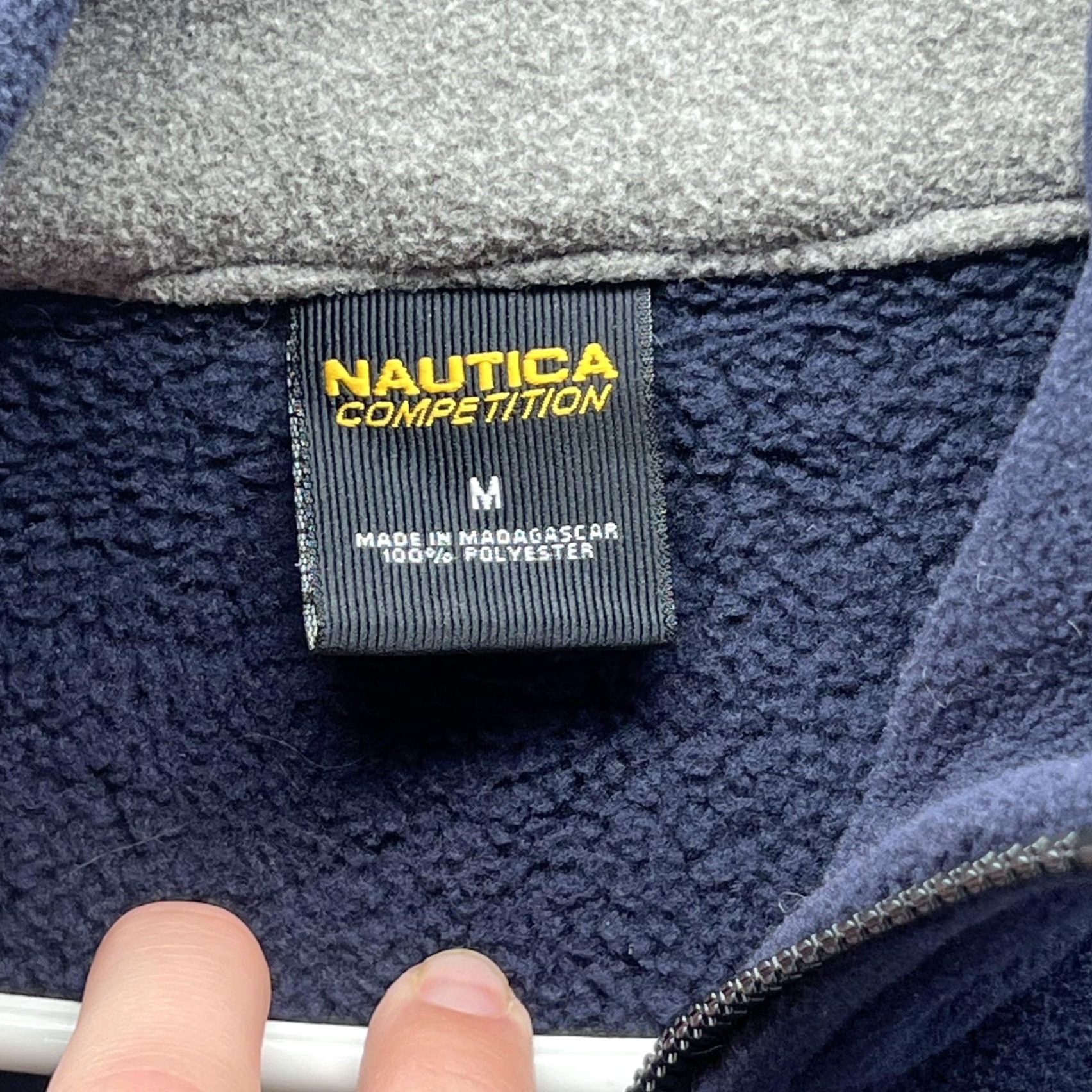 Nautica Nautica Competition Jacket Mens Medium Blue 1/4 Zip Fleece Pullover Pockets Size US M / EU 48-50 / 2 - 5 Thumbnail