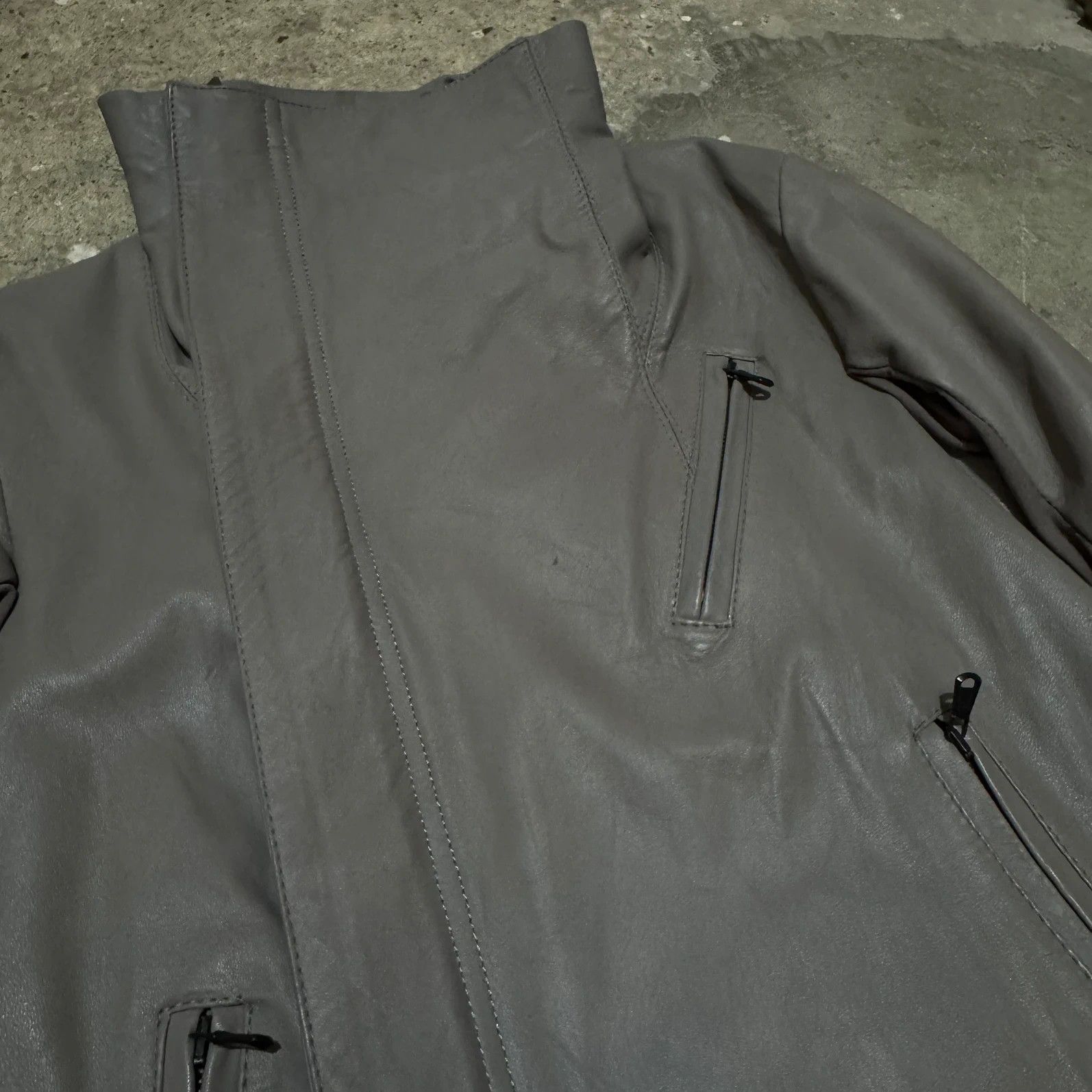 Other Rick Owens style leather jacket Size S / US 4 / IT 40 - 8 Thumbnail