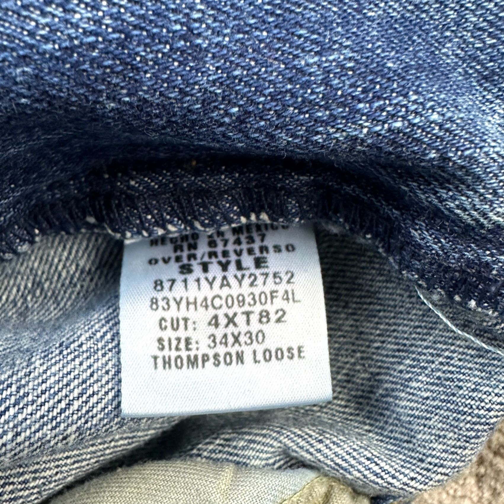 Polo Ralph Lauren VINTAGE Polo Ralph Lauren Jeans Mens 34x30 Blue Denim Pants Relaxed Loose Y2K Cowboy Straight 5-Pocket Design Mens Size US S / EU 44-46 / 1 - 7 Thumbnail