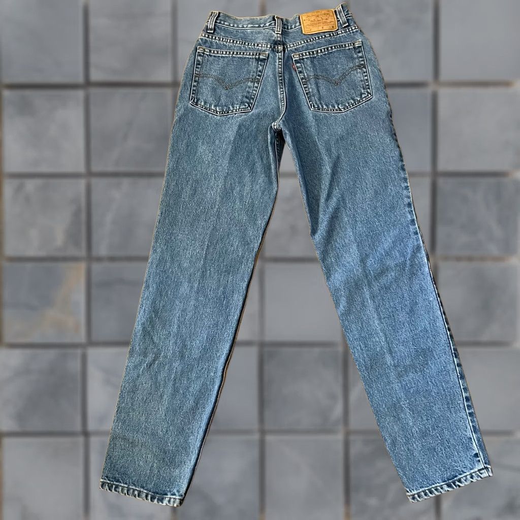 Levi's VINTAGE Levi Jeans 512 Womens 9 Slim Straight Denim Pants High Rise Mom Blue 9 Juniors Teens Slim Straight Retro Ankle Womens Jeans 9 Size 30" / US 8 / IT 44 - 1 Thumbnail