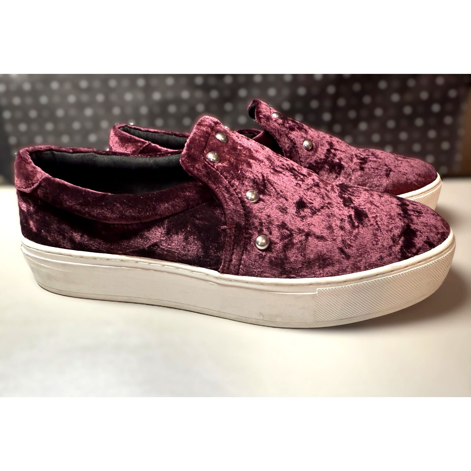 Rebecca Minkoff Rebecca Minkoff Noelle Stud Velvet Slip On Platform Size 9.5 Size US 9.5 / IT 39.5 - 7 Thumbnail