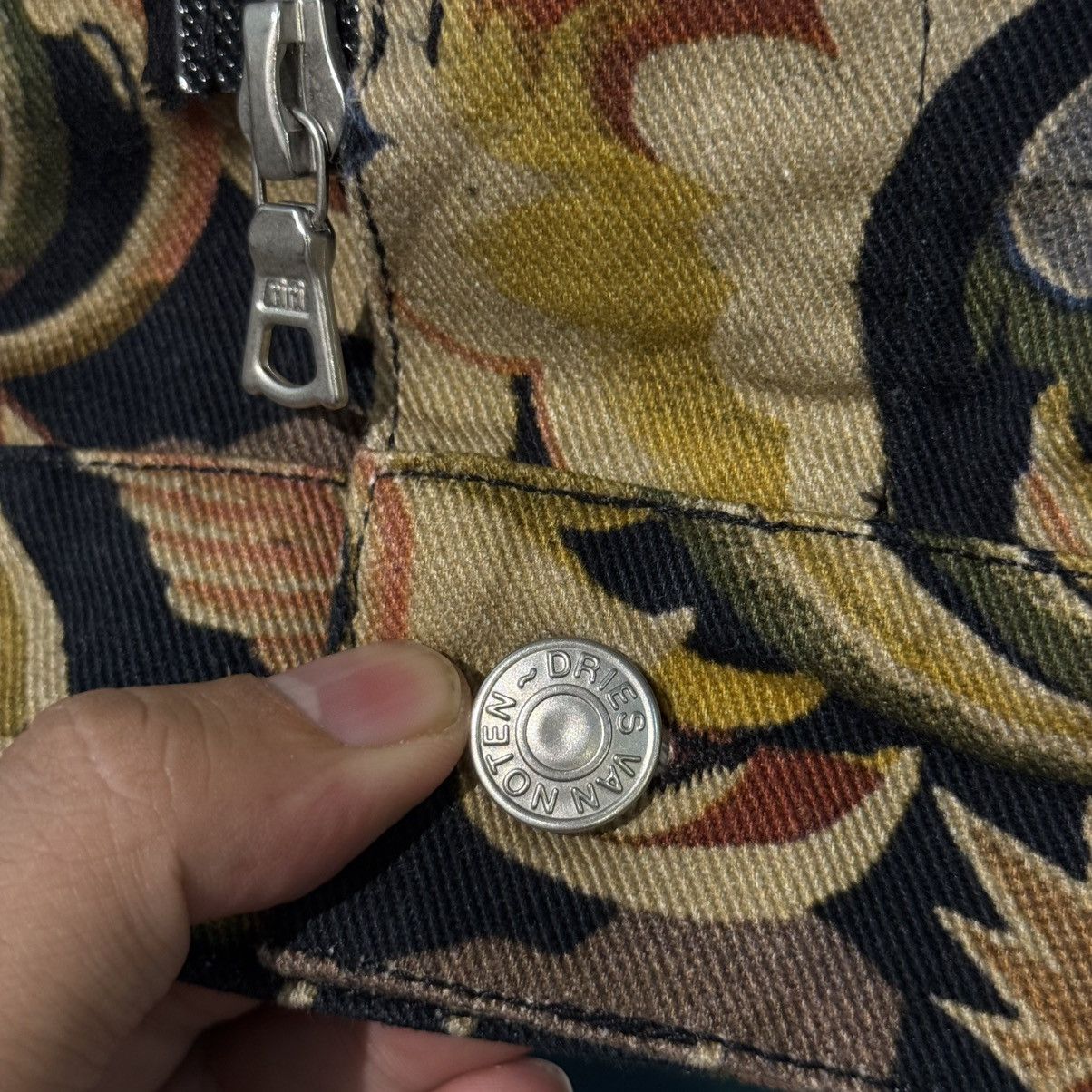 Dries Van Noten Dries Van Noten Floral Denim Jacket SS14 Size US L / EU 52-54 / 3 - 5 Thumbnail