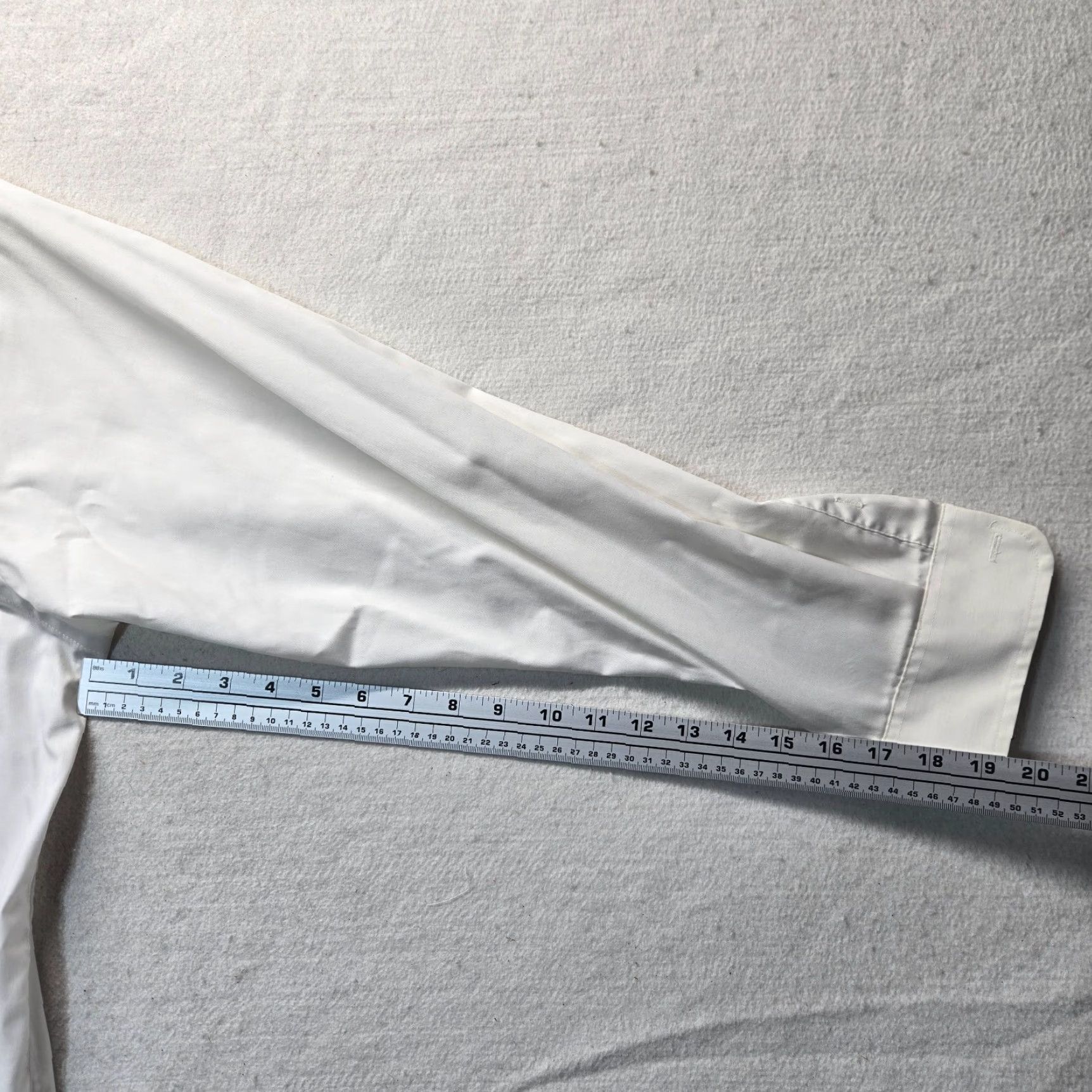 Vintage Meeting Street White Dress Shirt Men’s Adult Size 16.5 Button-Down Regular Fit Long Sleeve Classic Size 42R - 5 Thumbnail
