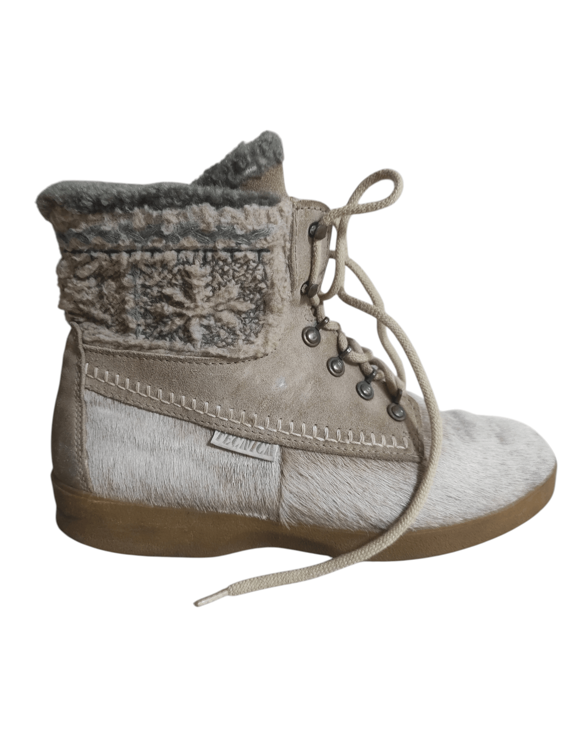 Other Tecnica Yeti Shearling Fur Wool Lace-Up Snow Boots Winter Size US 11 / IT 41 - 4 Thumbnail