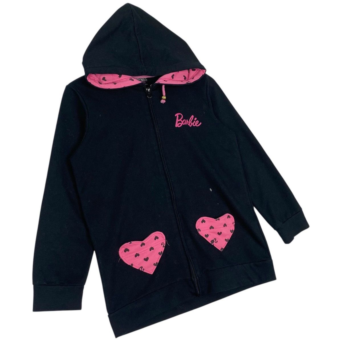 Other Vintage Barbie Hoodie Sweater Big Logo Black Pullover Size L Size L / US 10 / IT 46 - 3 Thumbnail