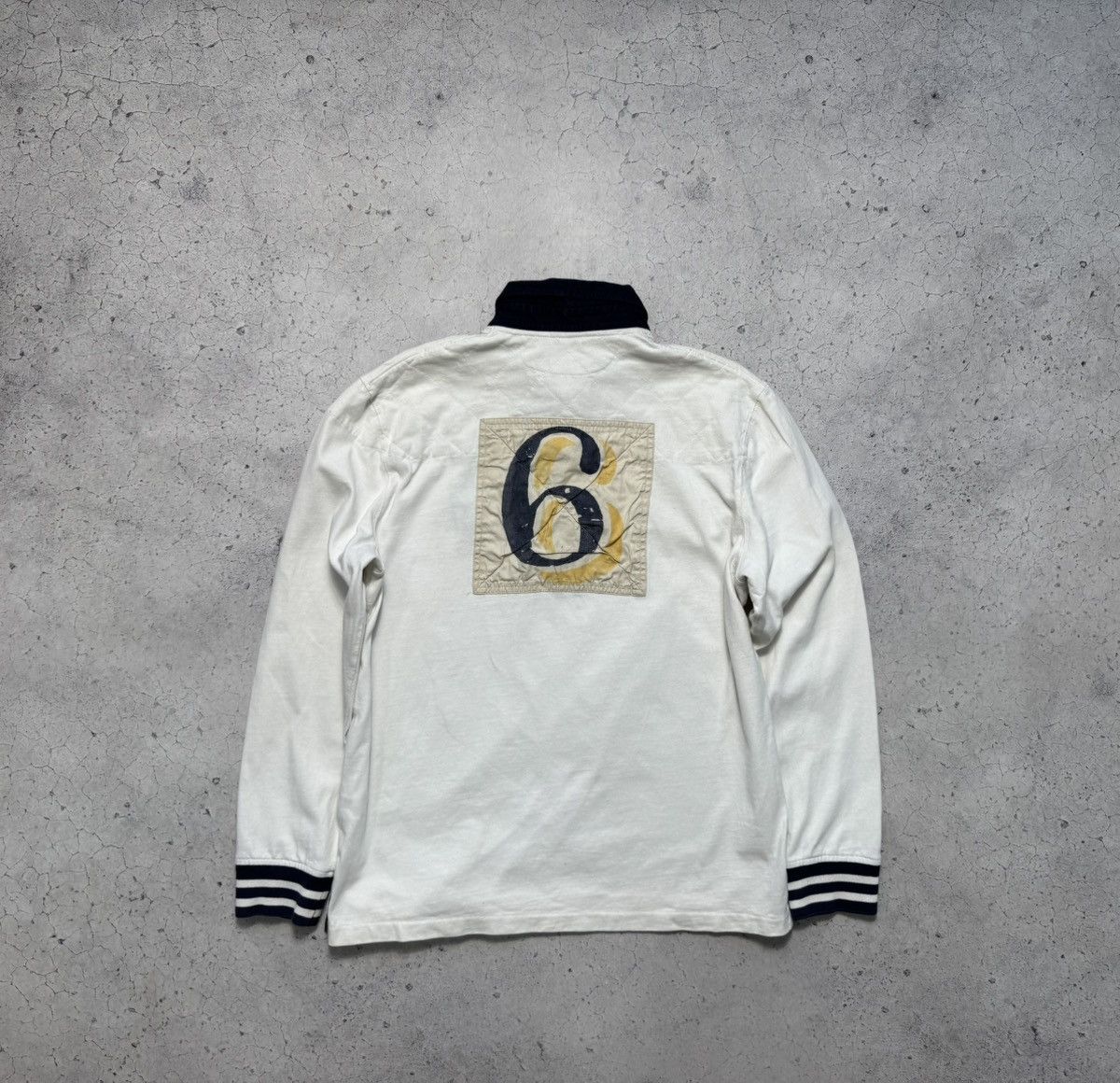 Polo Ralph Lauren Polo Ralph Lauren #6 Rugby Sweatshirt Big Pony White Y2K Size US L / EU 52-54 / 3 - 2 Thumbnail