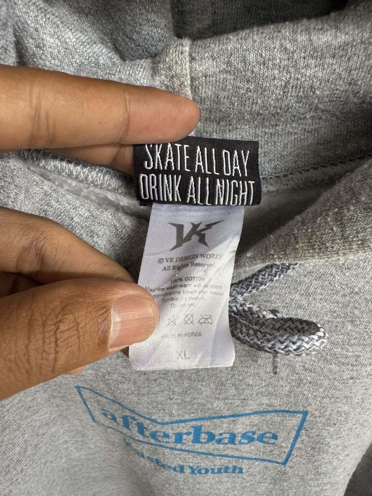 Girls Don't Cry WASTED YOUTH X AFTERBASE AN GRAPHIC BLUE TULIP HOODIE Size US XL / EU 56 / 4 - 9 Thumbnail