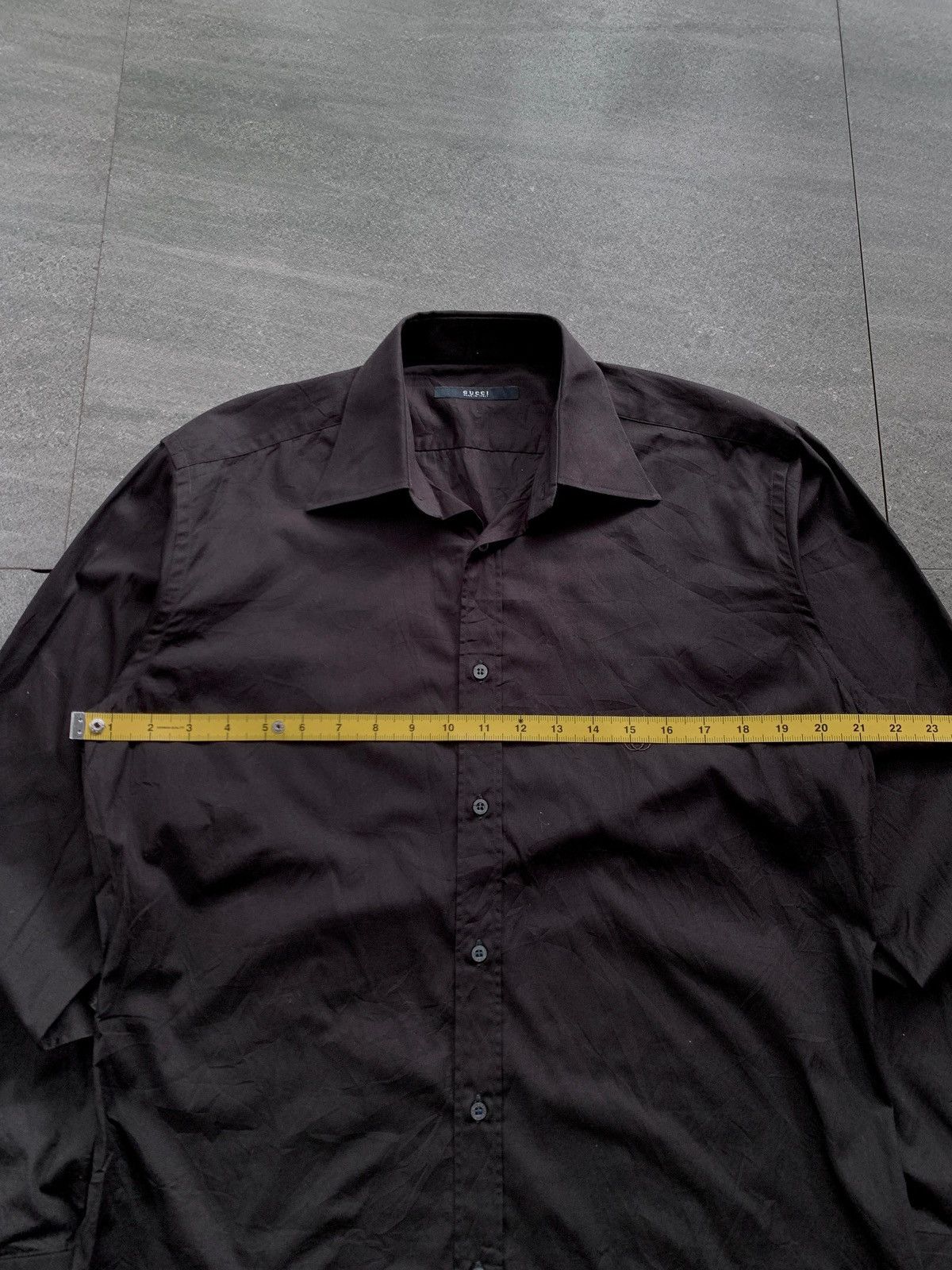 Gucci FREE TAX! Logo Embroidery Ls Shirt by Tom Ford Size US M / EU 48-50 / 2 - 11 Thumbnail