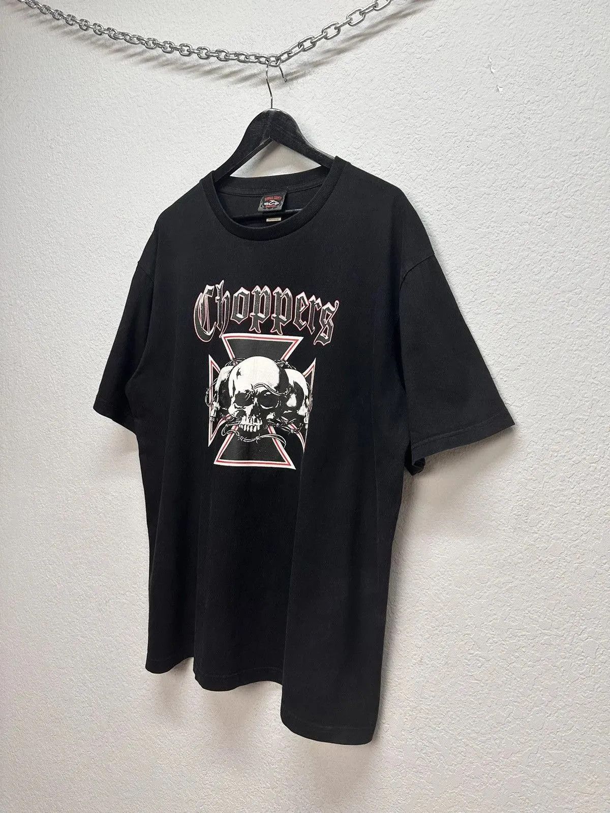 Harley Davidson Vintage USA Faded Y2K Black Logo Skull Streetwear Size US XL / EU 56 / 4 - 5 Thumbnail