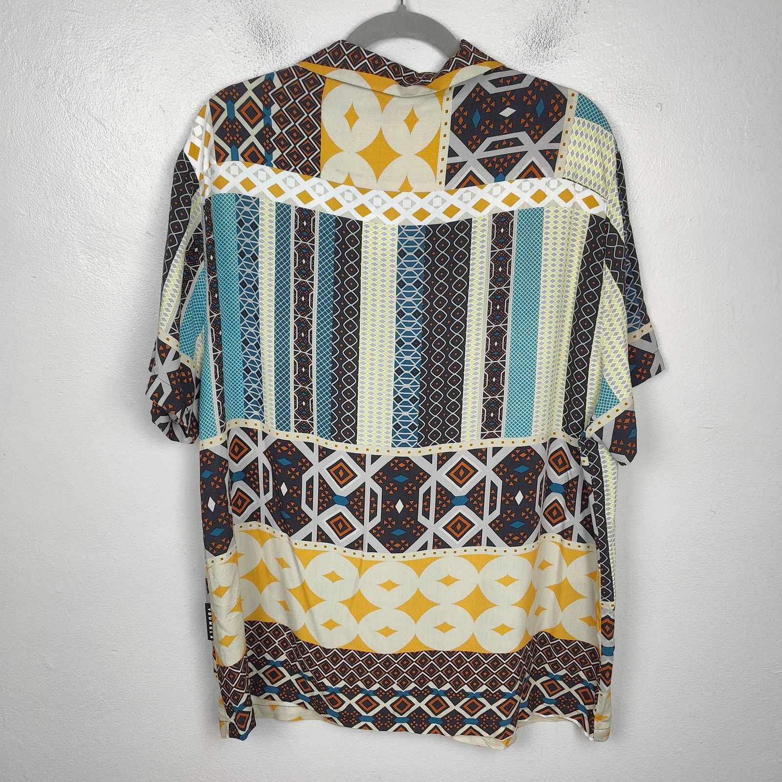 Other YoungLA Button Up Shirt Mens Medium AOP All Over Tribal Size US M / EU 48-50 / 2 - 3 Thumbnail