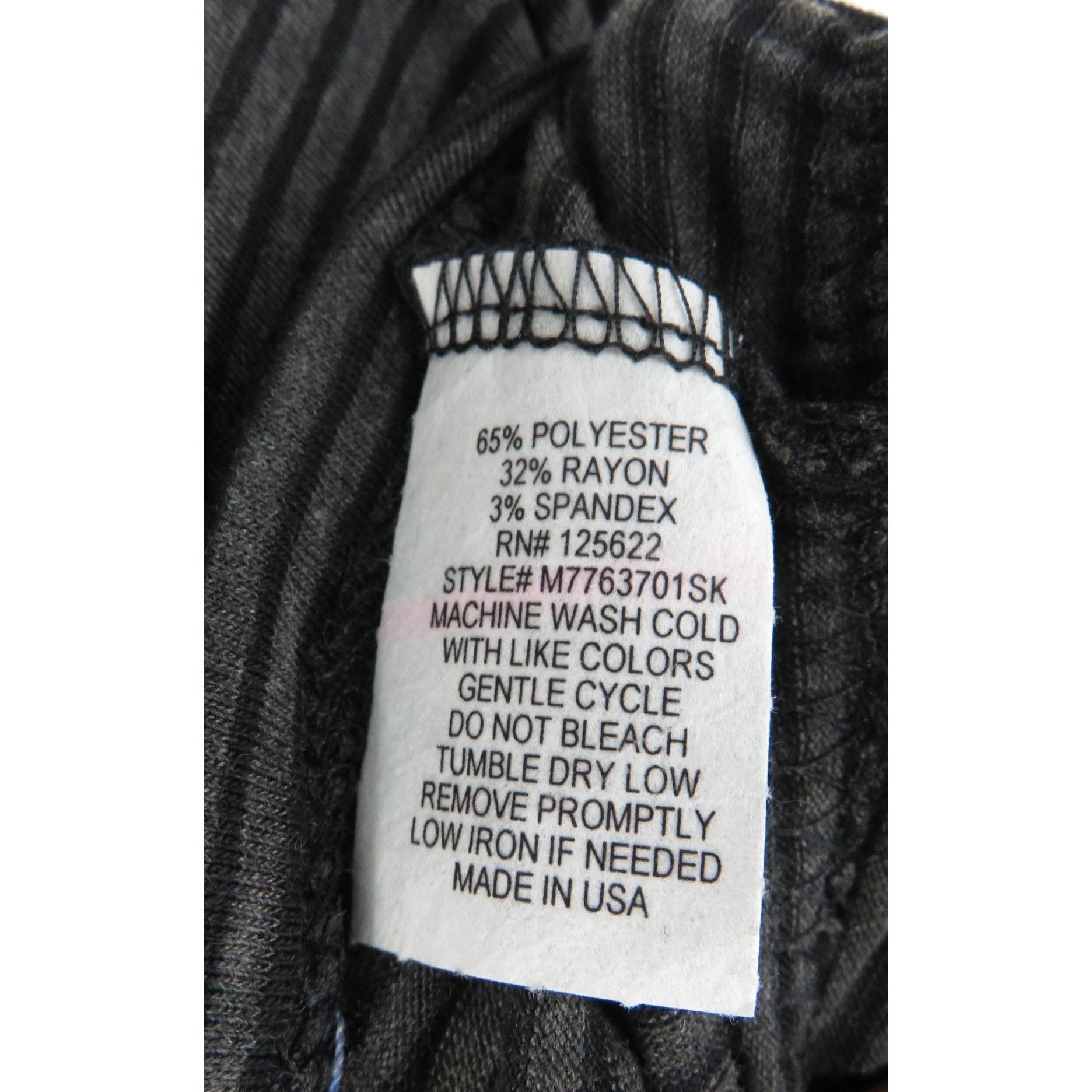 Other Silverwear Womens Black & Gray Striped Long Sleeve Peplum To Size M / US 6-8 / IT 42-44 - 4 Thumbnail