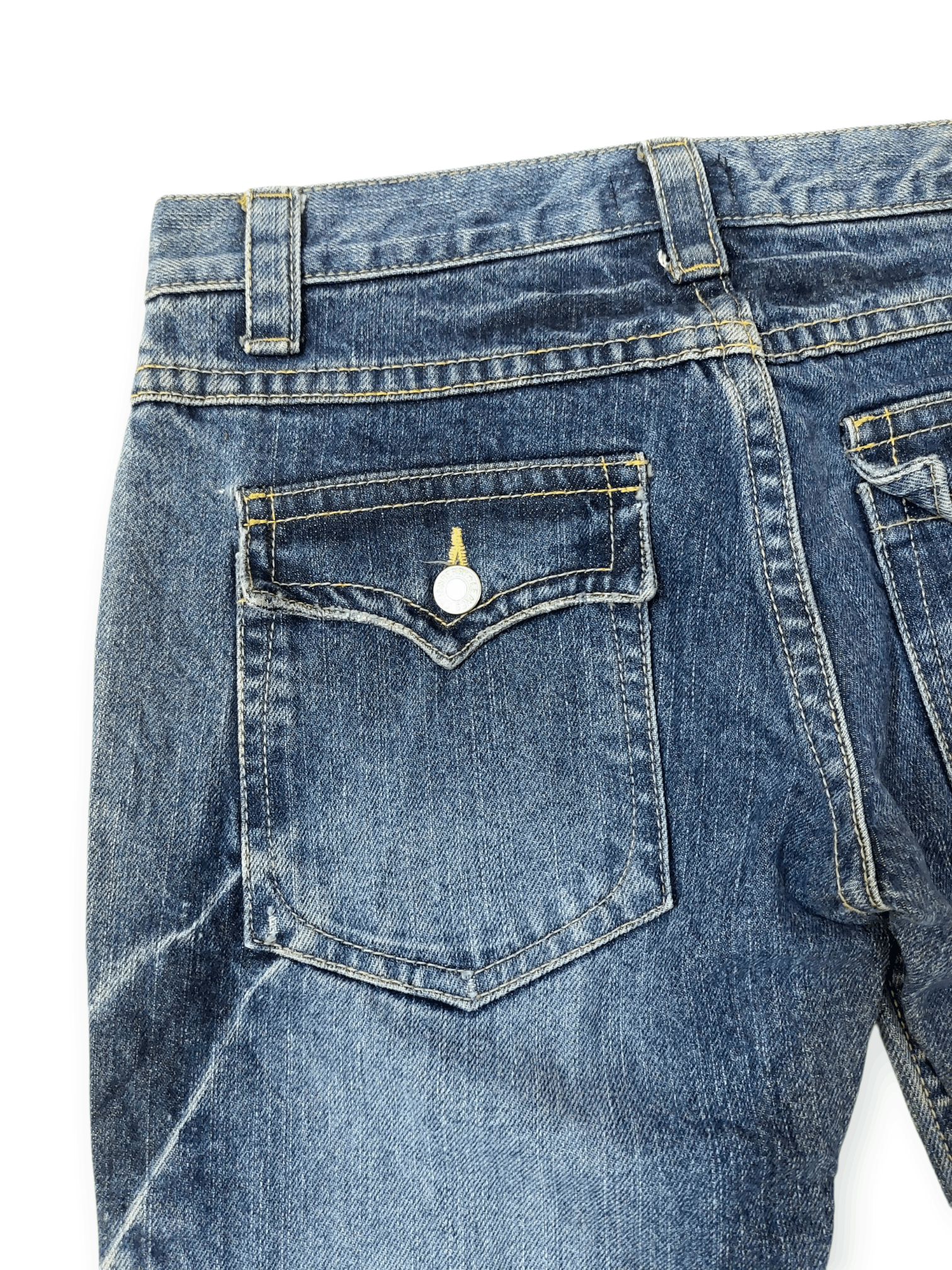 Vintage ☠️Super Flare Nasty Question Tornado Mart Style Size 29" - 15 Thumbnail