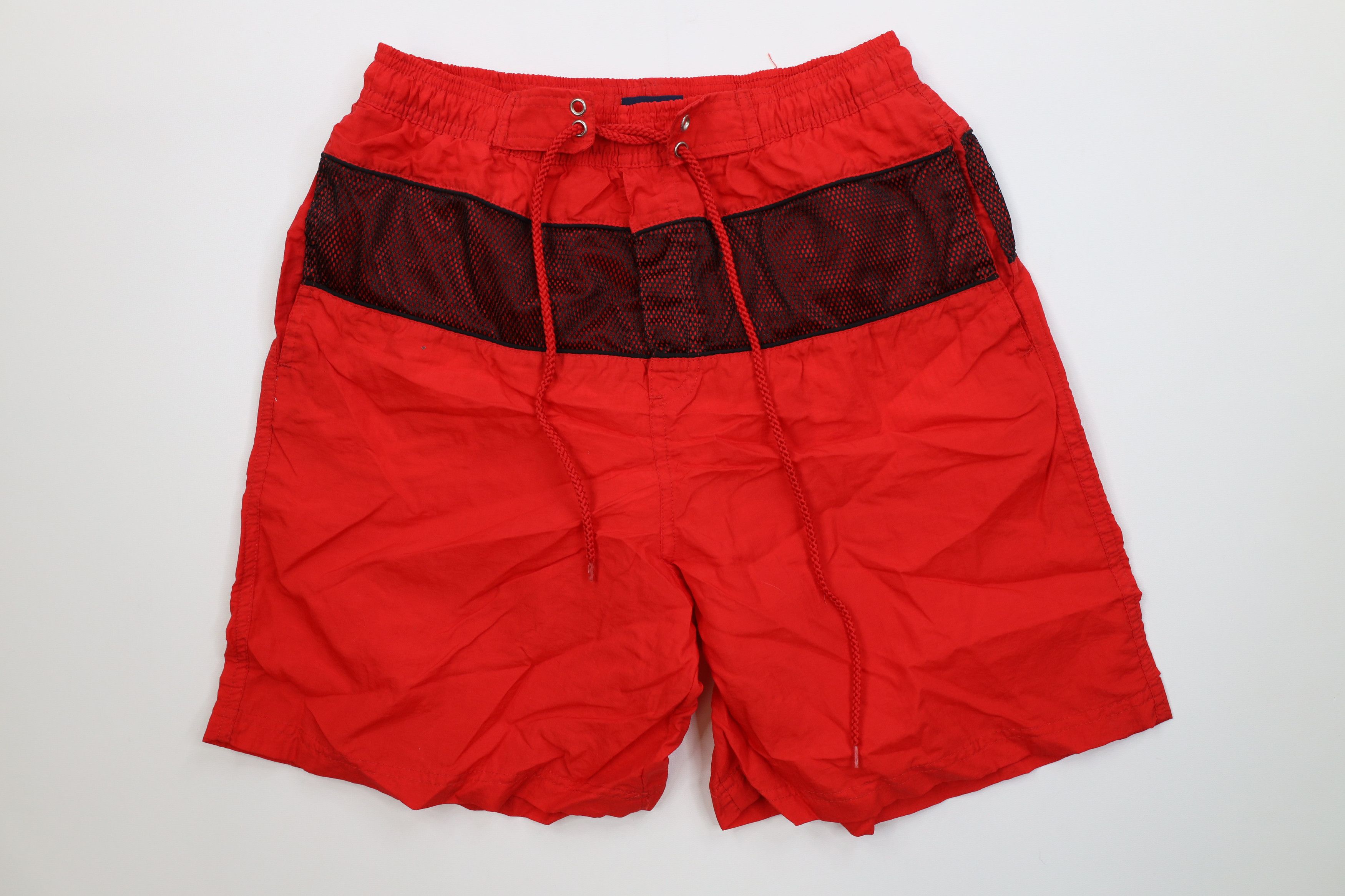 Vintage 90s Y2K Streetwear Above Knee Shorts Swim Trunks