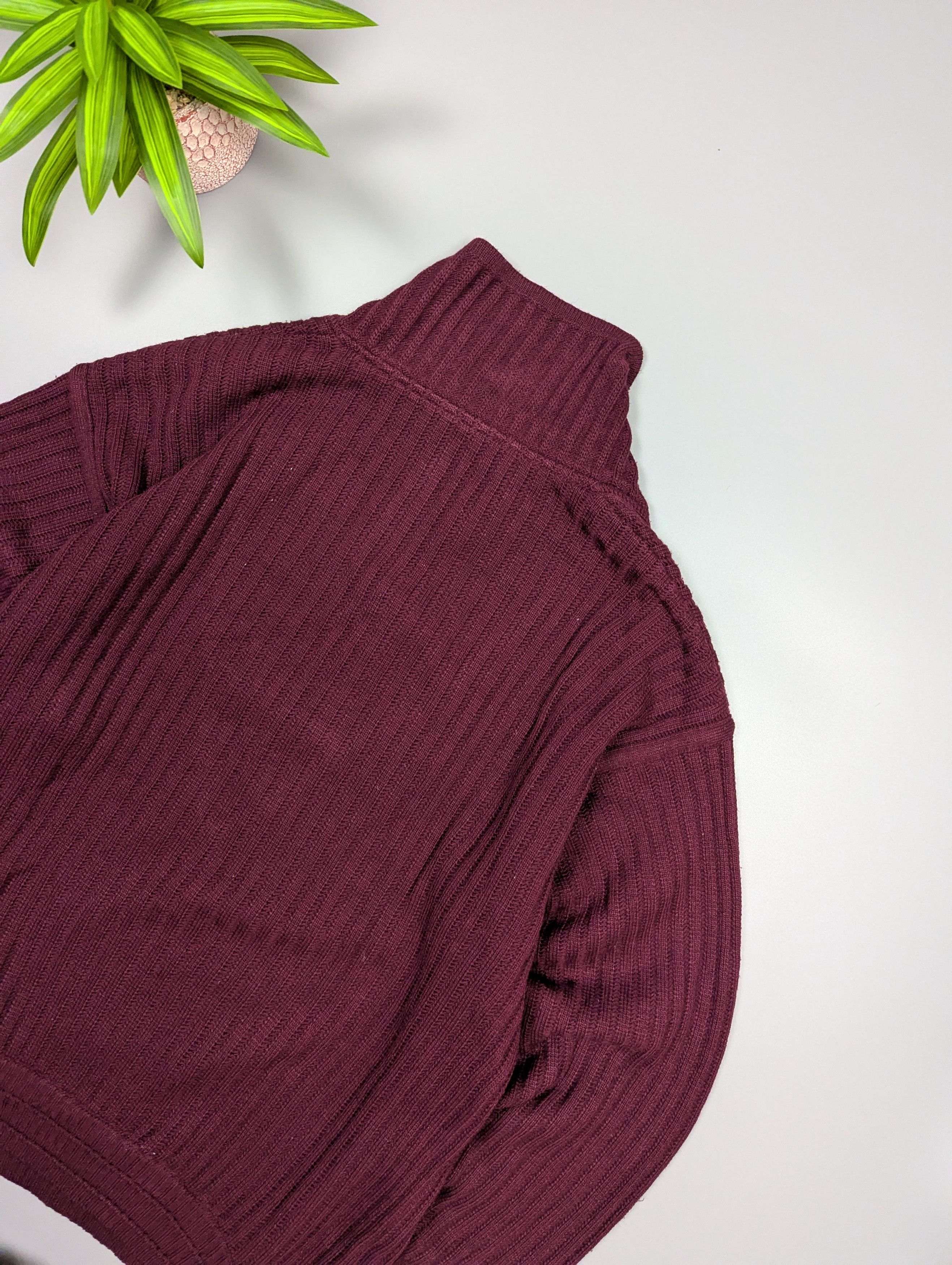 Carlo Colucci Rare 80s Carlo Colucci Germany Wool Sweater Deep Burgundy Size US L / EU 52-54 / 3 - 13 Thumbnail