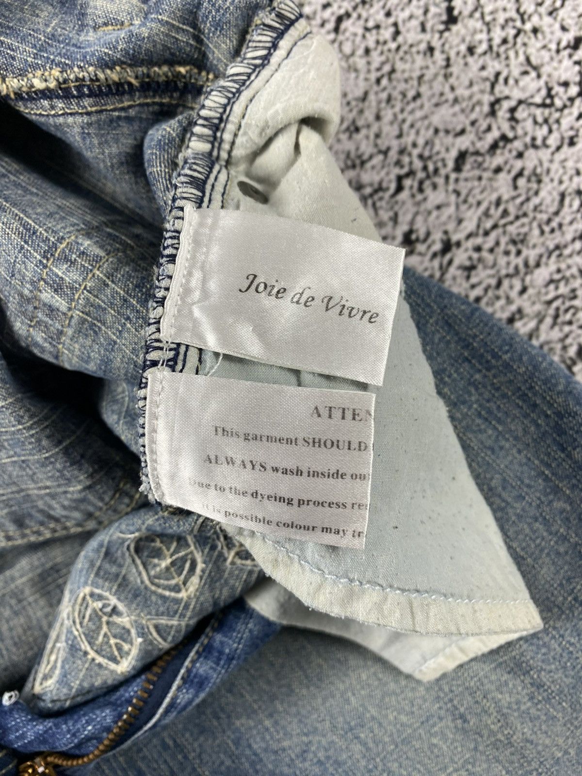 Joie de Vivre Vintage 90s Joie de Vivre denim midi skirts retro streetwear Size 34" / US 12 / IT 48 - 8 Thumbnail