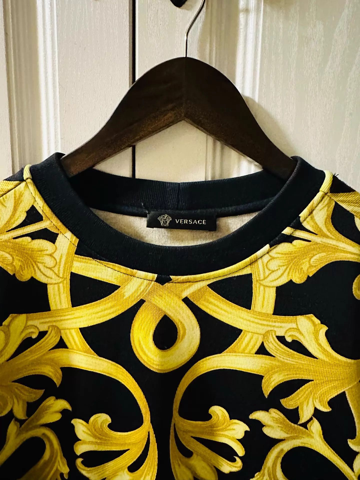 Versace Versace Runway Black & Gold Baroque Vine Hoodie S Size US S / EU 44-46 / 1 - 3 Thumbnail