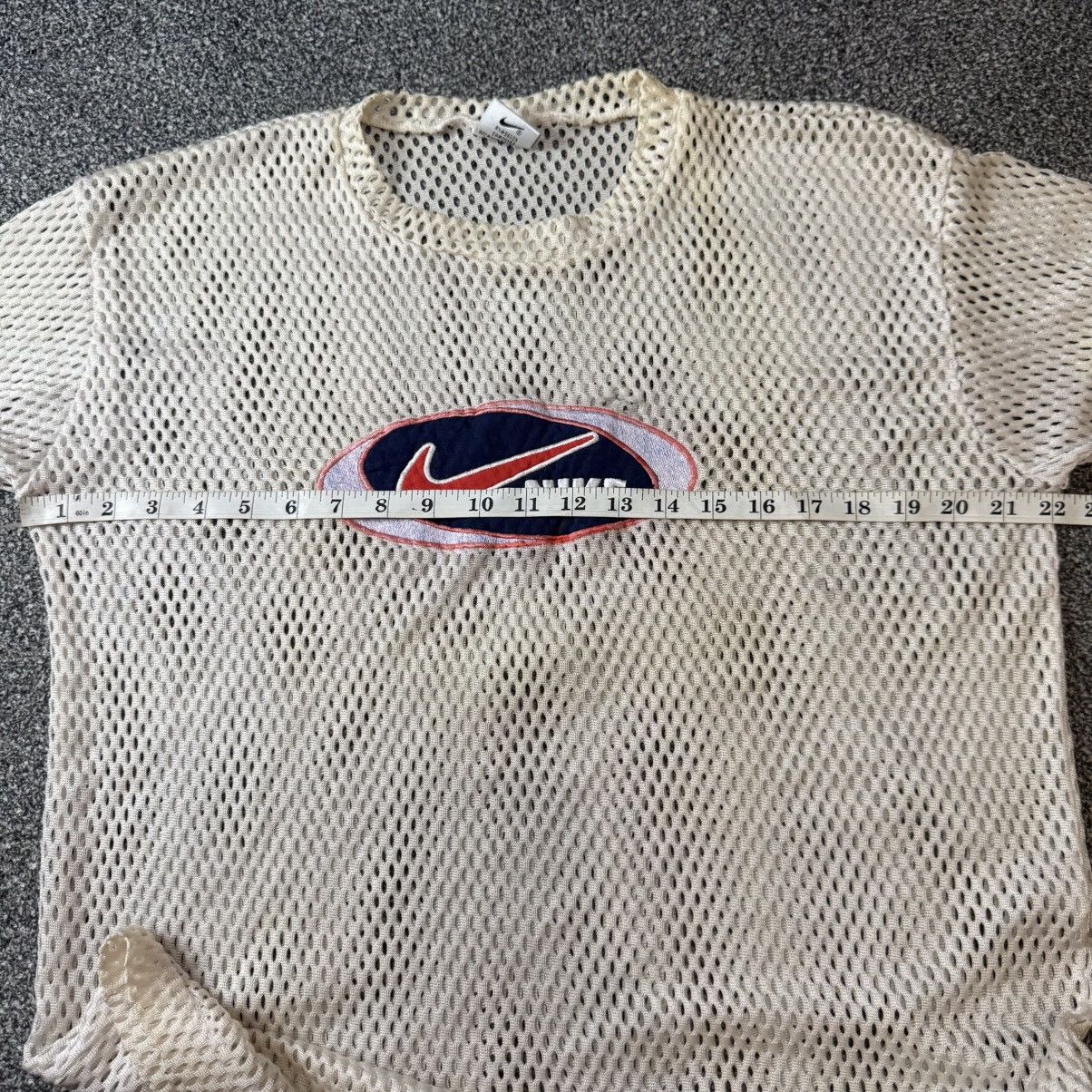 Nike × Vintage 🔥🔥 90s Boxy Nike Full Mesh Tee Size US L / EU 52-54 / 3 - 10 Thumbnail